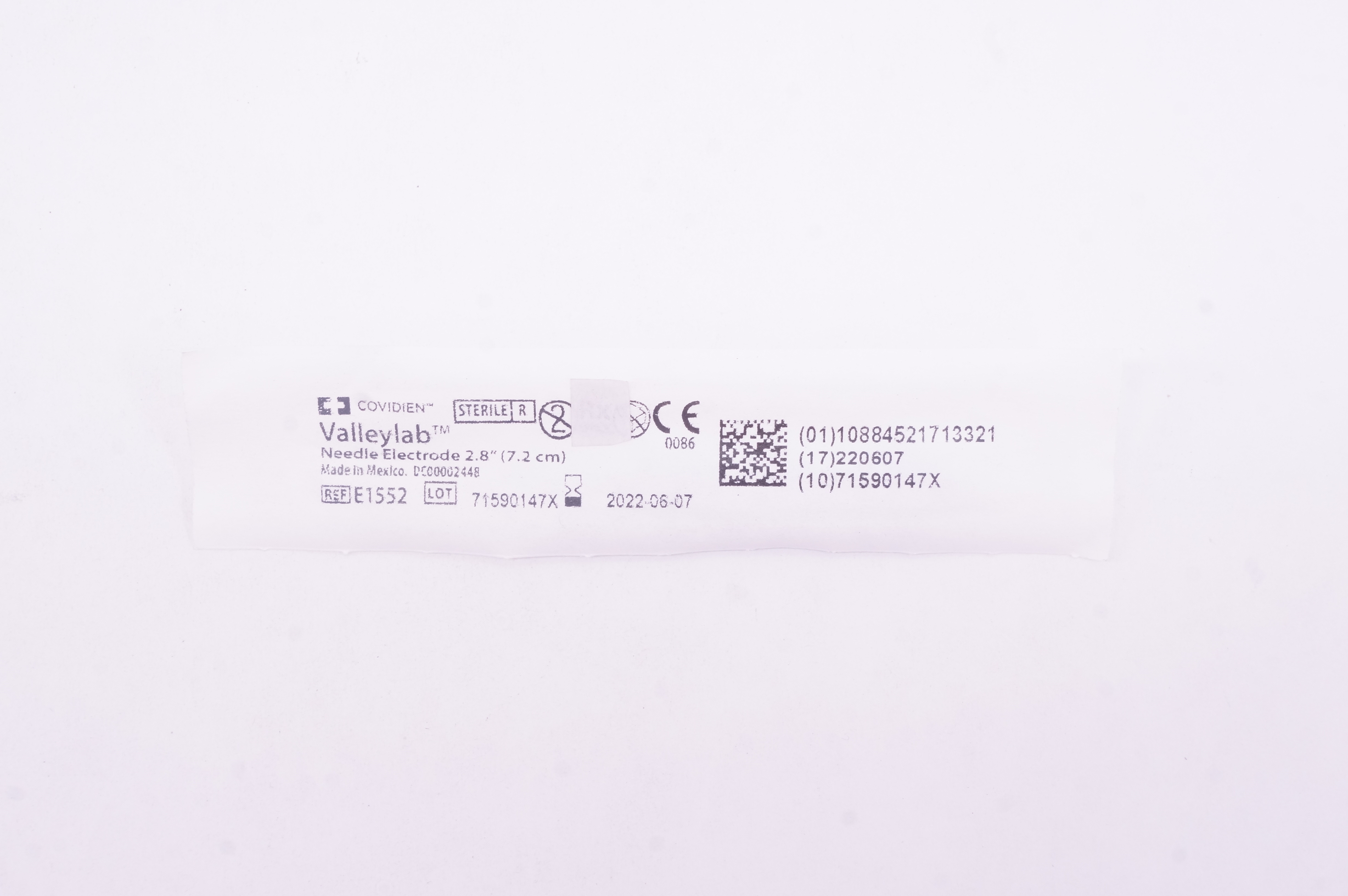 Covidien E1552 Valleylab Ndle Electrode 2.8inch