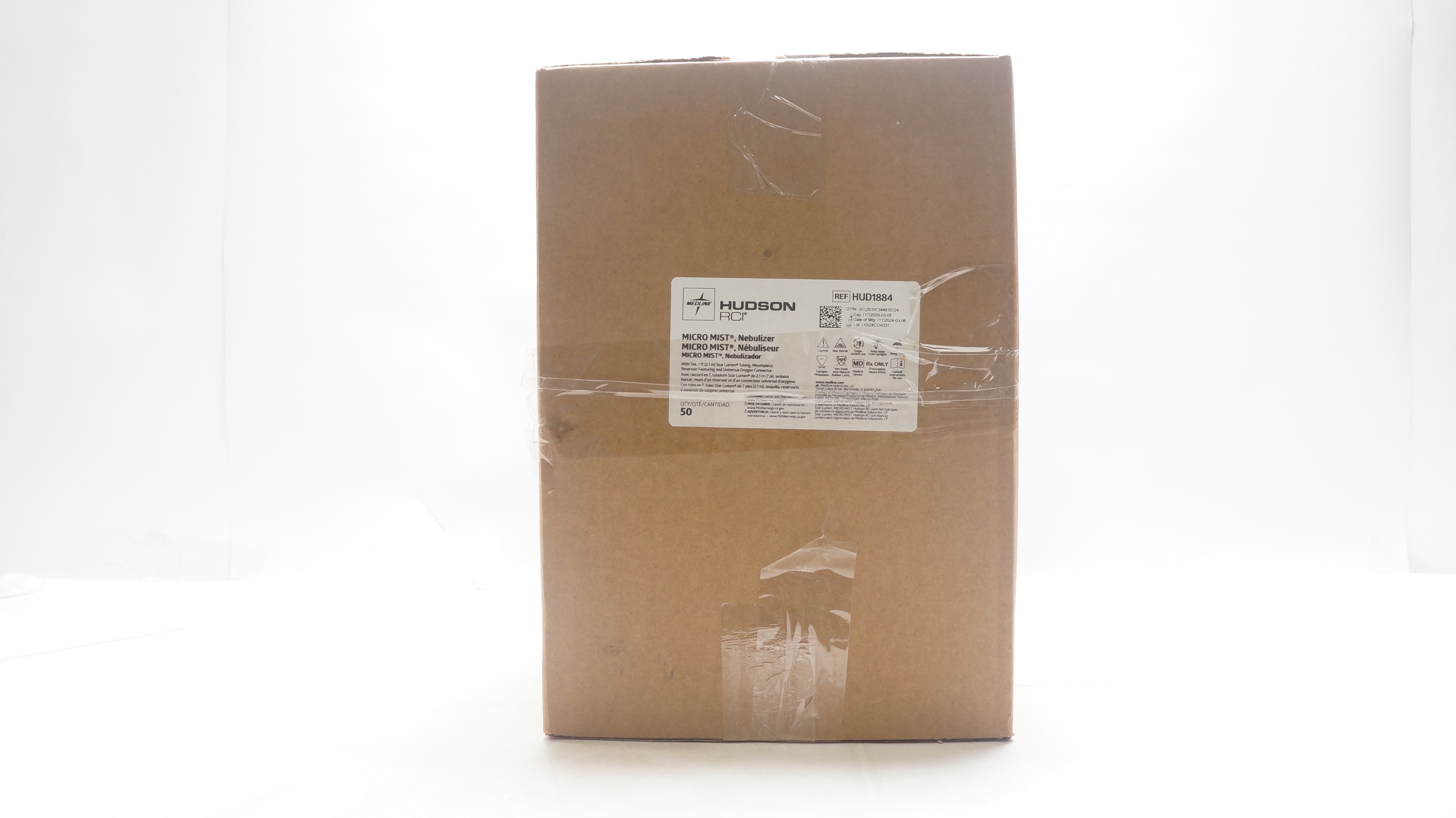 Medline HUD1884 Hudson RCI Micro Mist Nebulizer - Box of 50