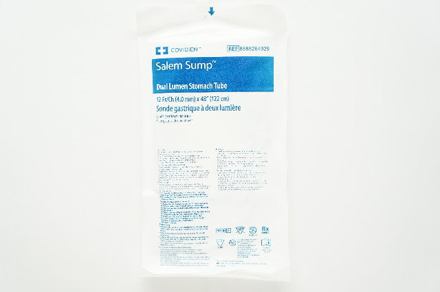 Covidien 8888264929 Salem Sump Dual Lumen Stomach Tube 12Fr/Ch x 48 in.