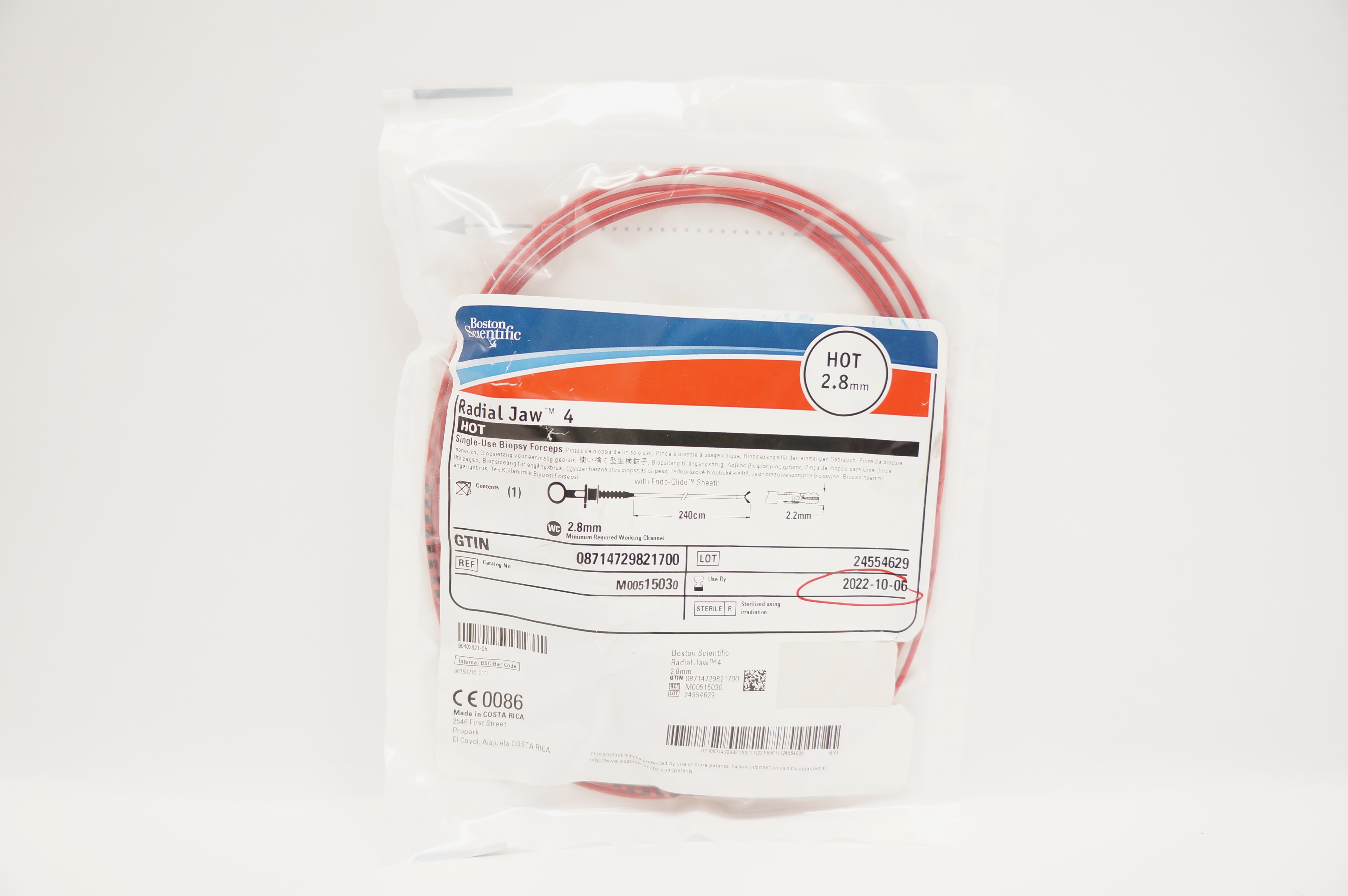 Boston Scientific M00515030 Radial Jaw 4 Hot Single Use Biopsy Foceps 2.8mm (x)