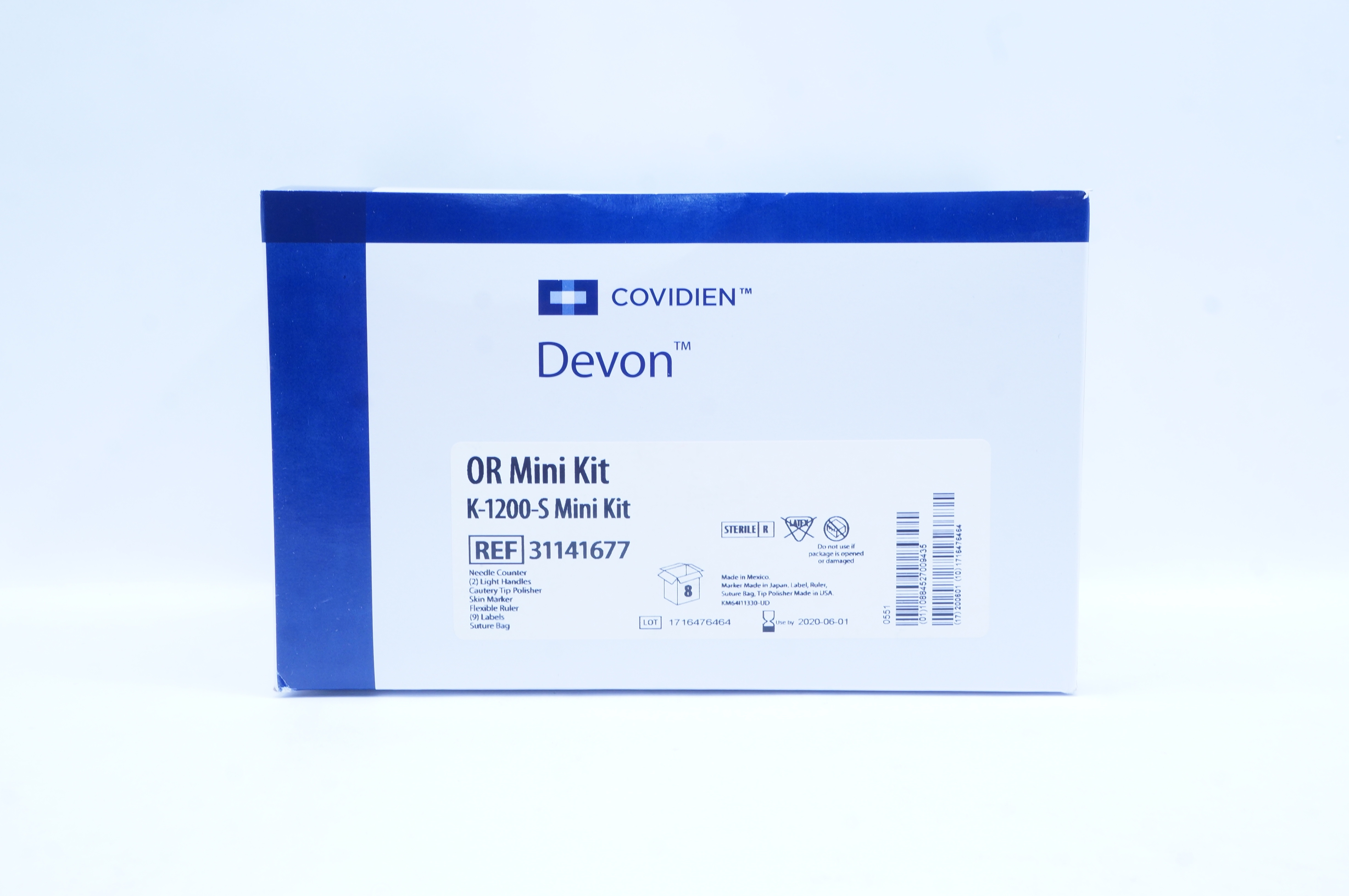 Covidien 31141677 Devon OR Mini Kit K-1200-S (x) - Box of 8
