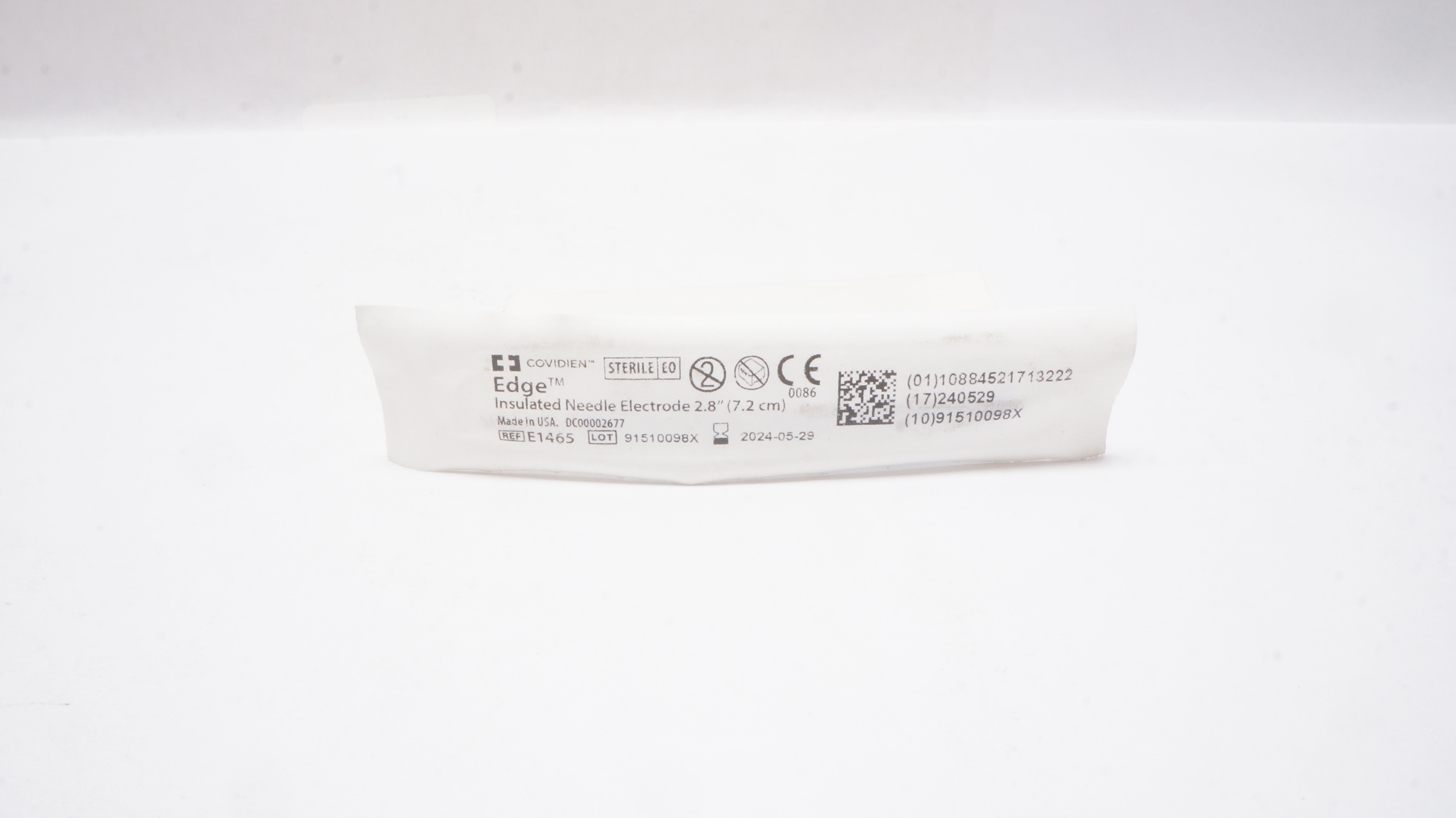 Covidien E1465 Edge Insulated Ndle Electrode 2.8inch