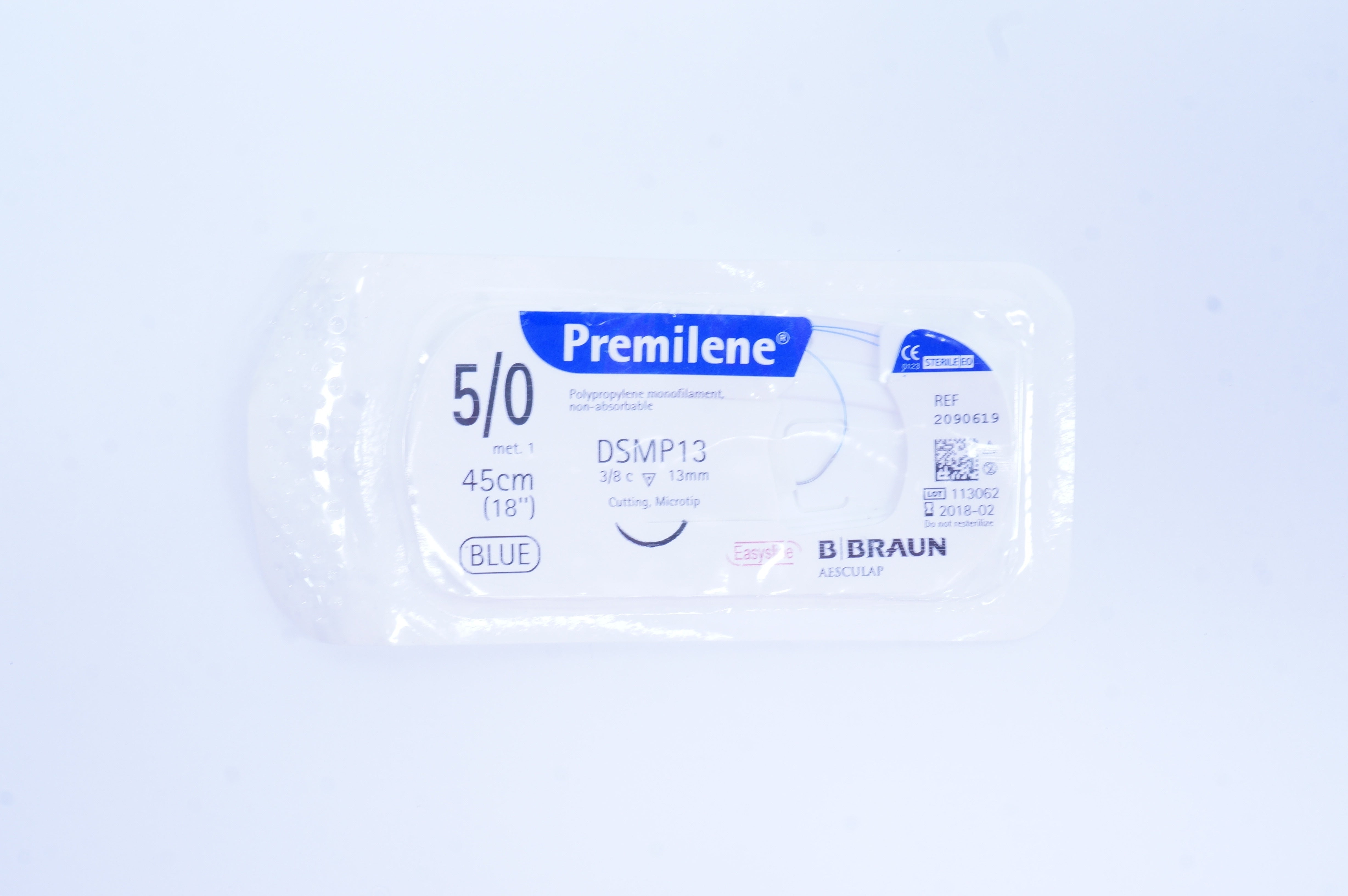 Braun 2090619 5/0 Premilene Monofilament DSMP13 3/8c 13mm,18in. (x)