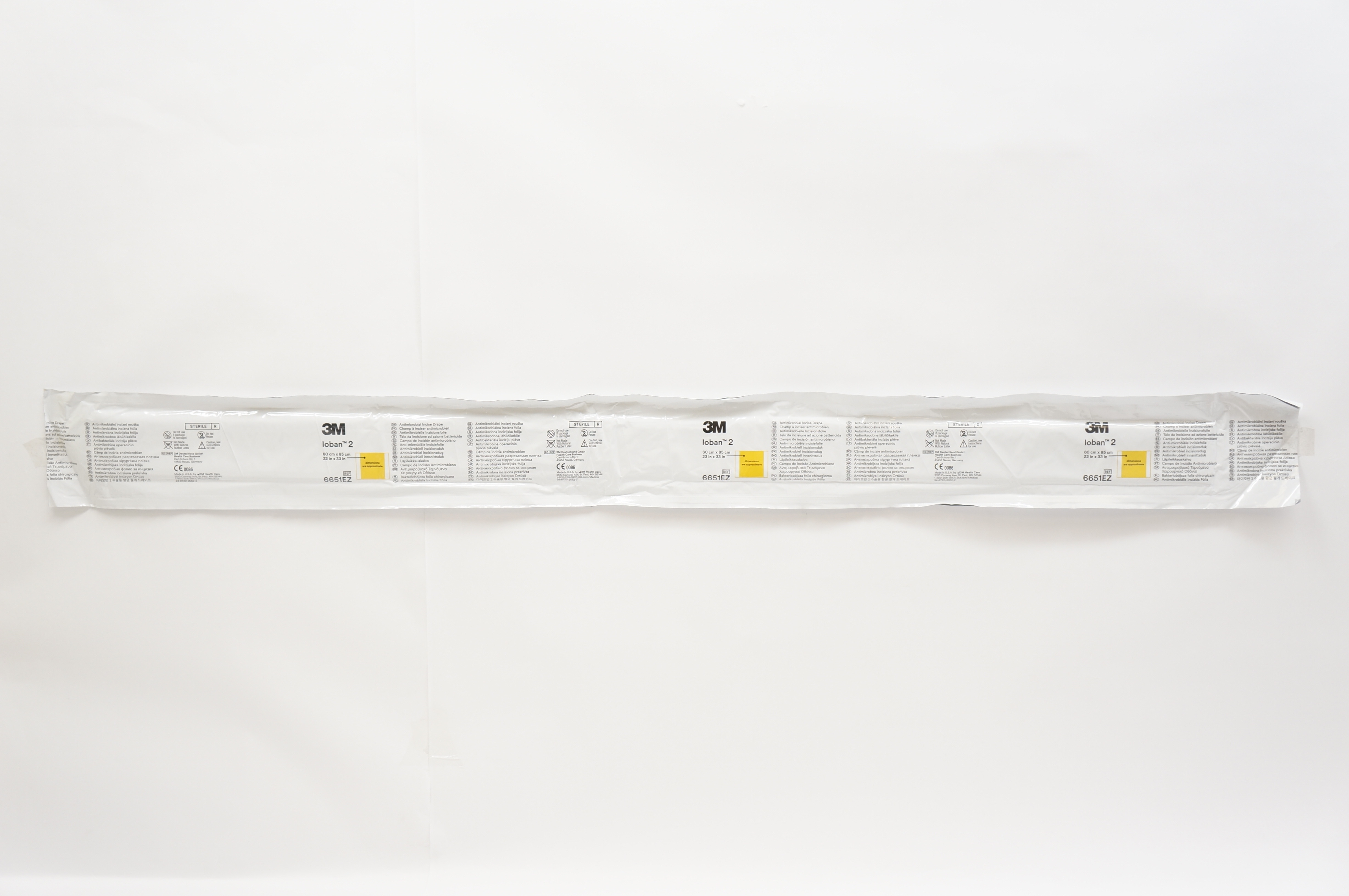 3M 6651EZSB Ioban 2 Antimicrobial Incise Drape 23inch x 33inch