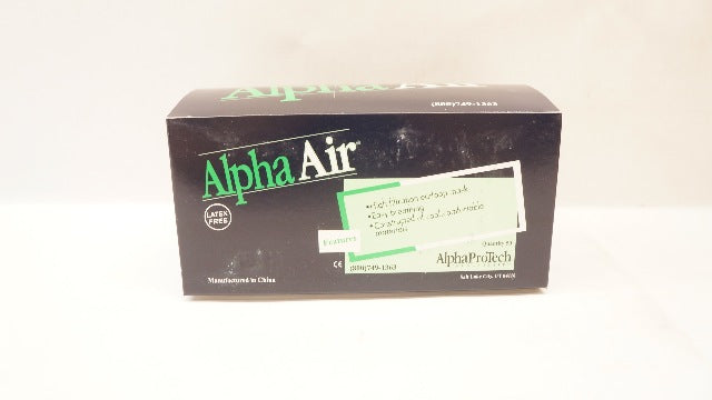 AlphaProTech YL5005  Alpha Air Facemask w/Earloops, Yellow - Case of 6