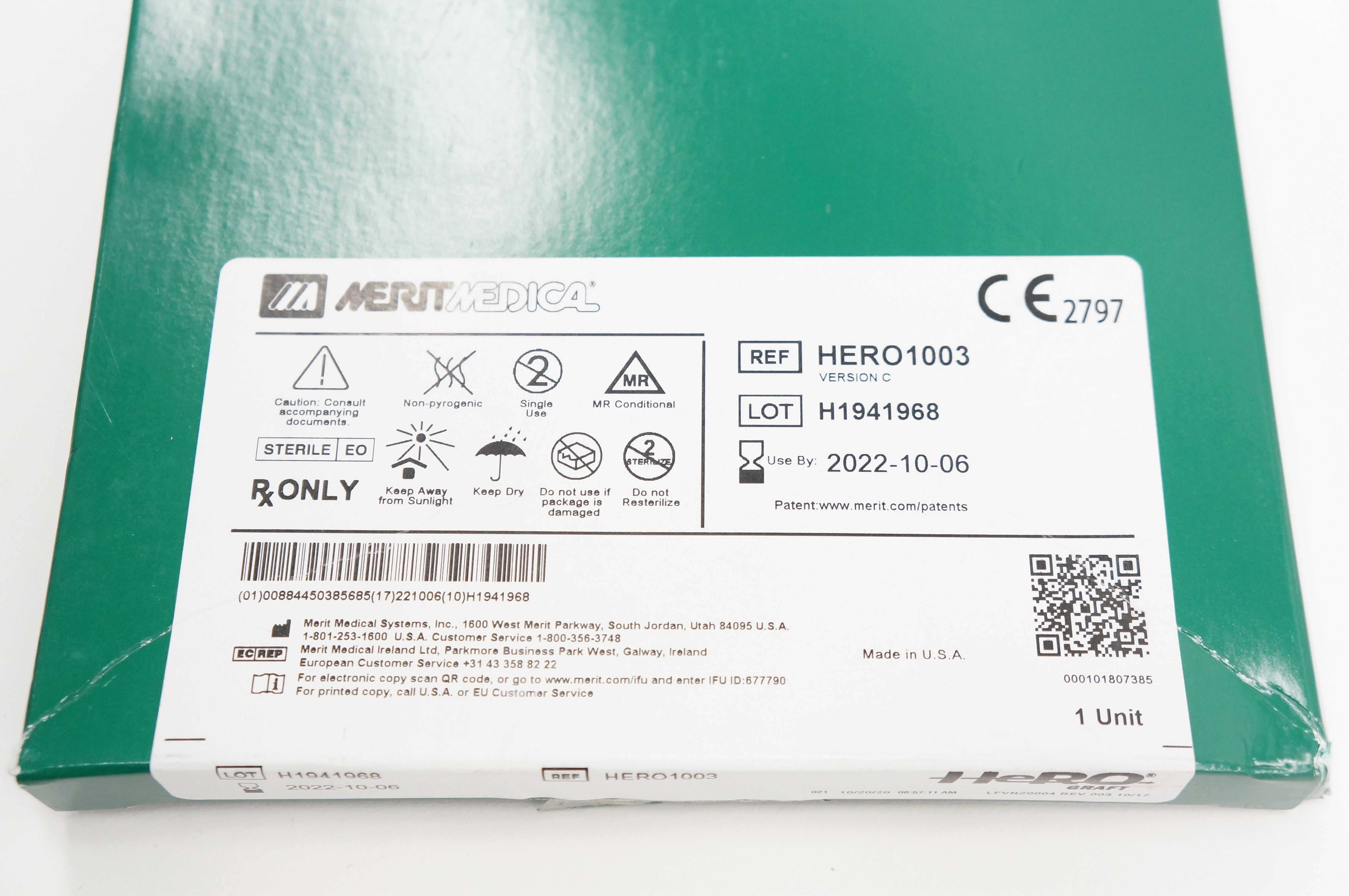 Merit Medical HERO1003 Hero Graft Accessory Component Kit