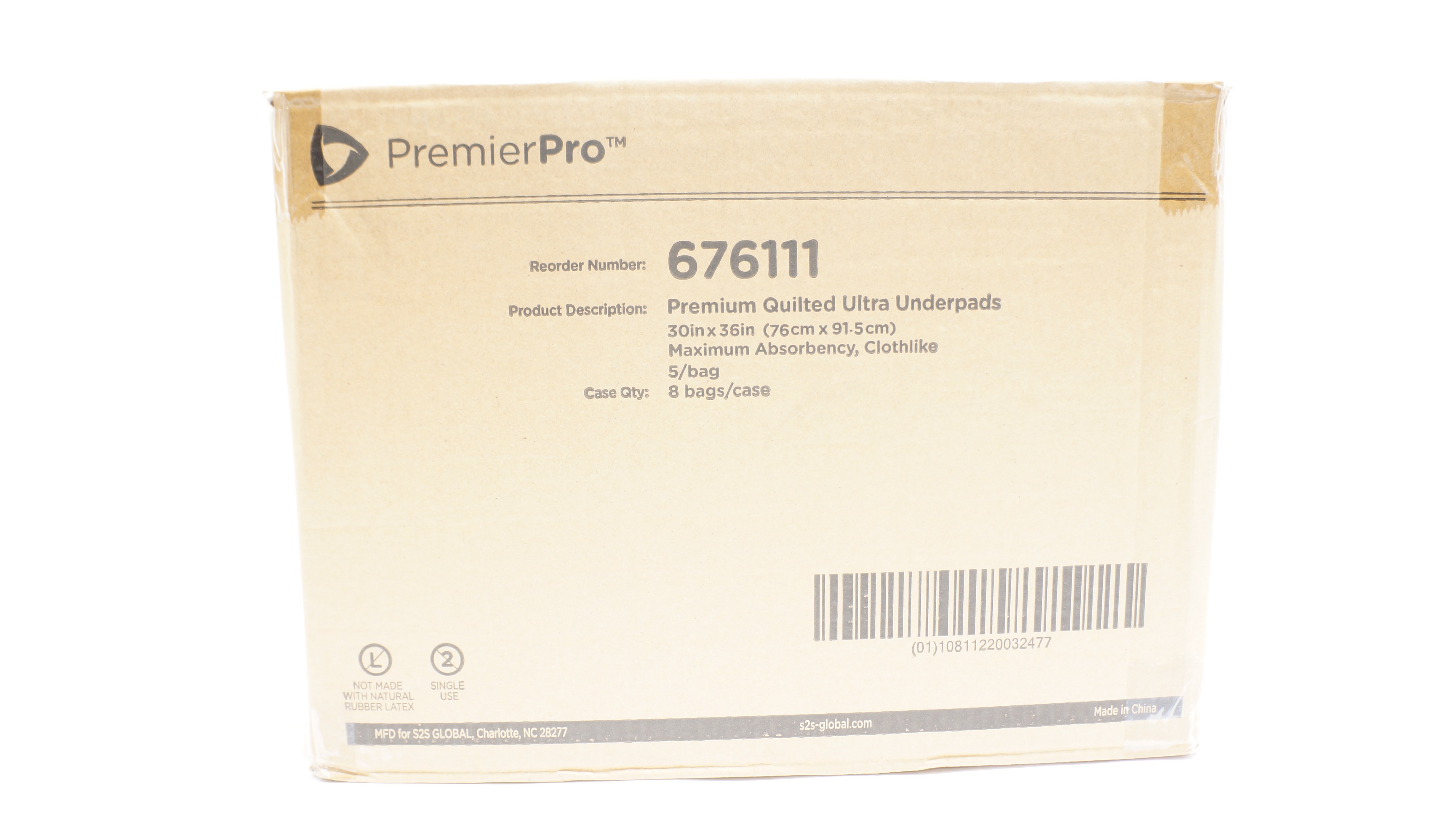 Premier Pro 676111 Premium Quilted Ultra Underpads 30 x 36inch - Case of 8