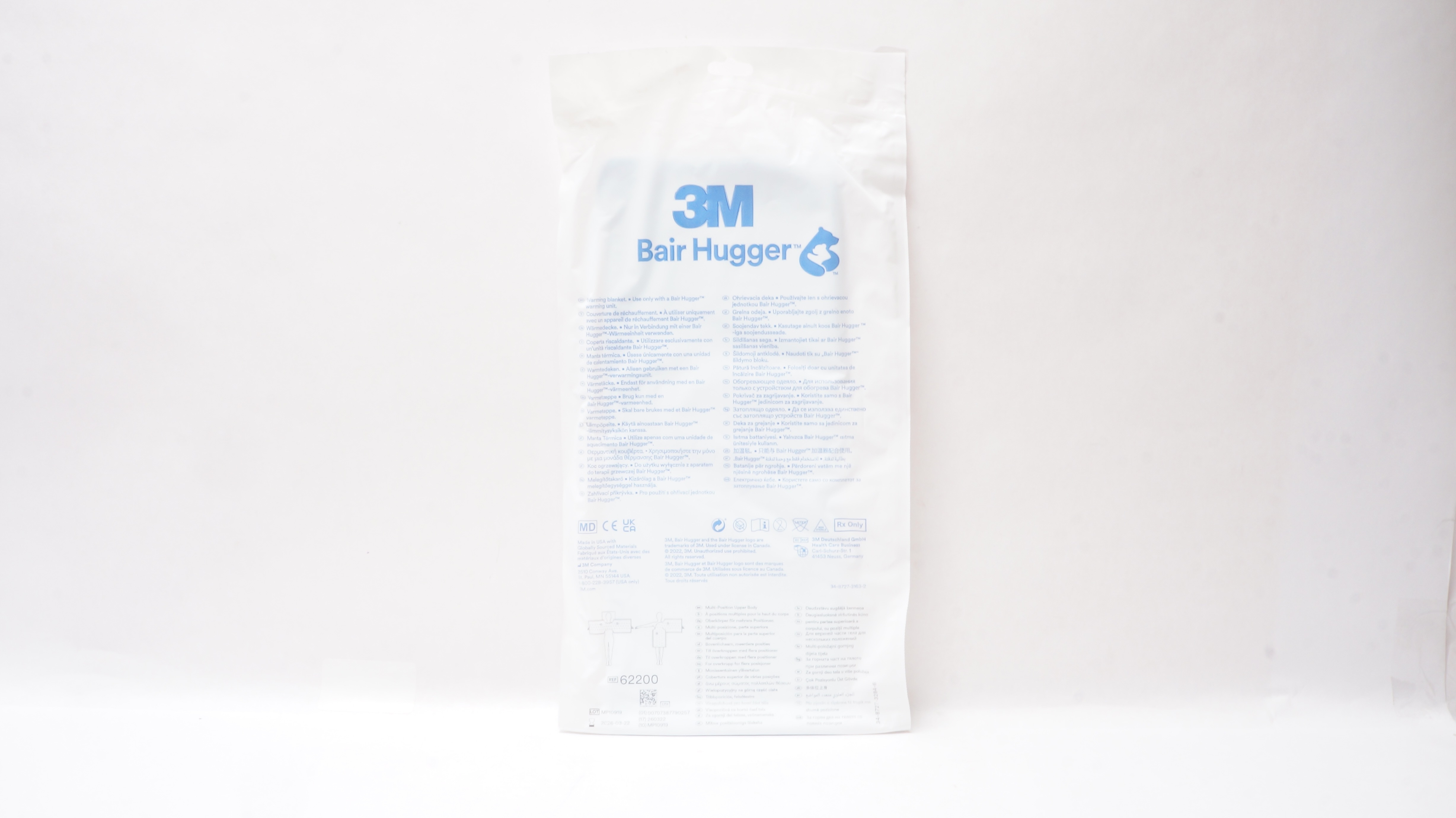 3M 62200 Bair Hugger Multi-Position Upper Body Warming Blanket