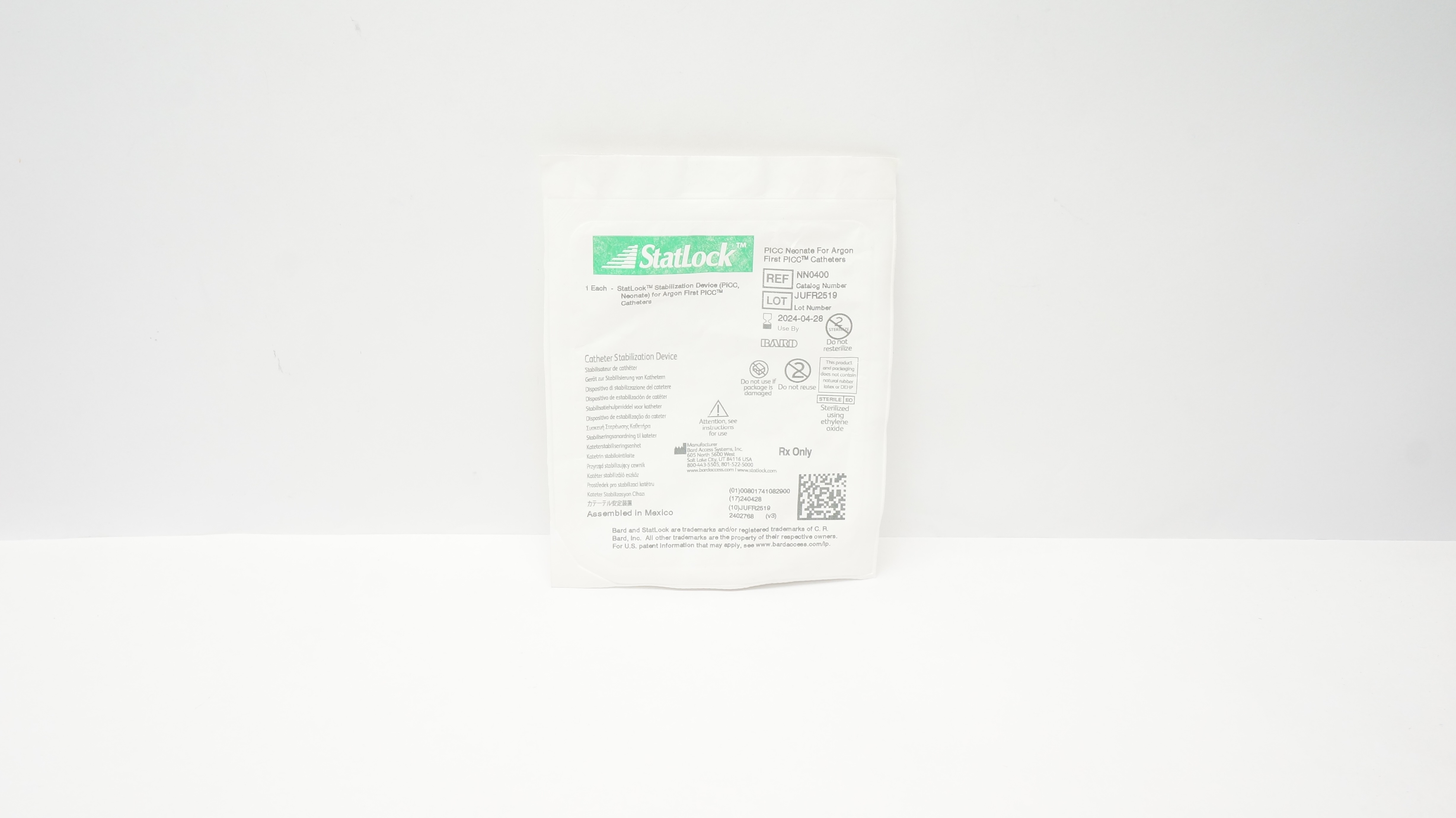 Bard NN0400 StatLock Cath. Stabilization Device PICC, Neonate (x)