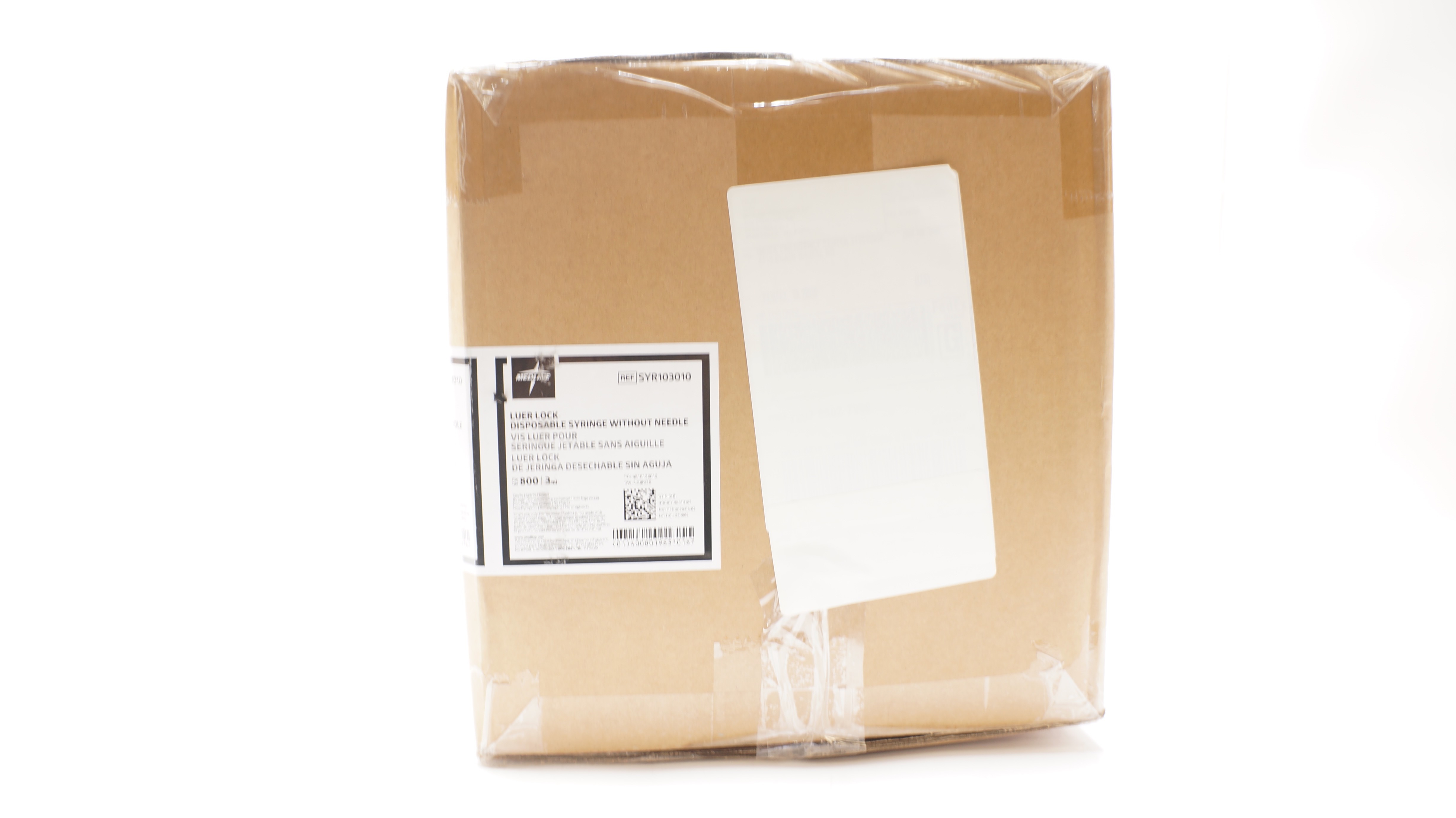 Medline SYR103010 3ml Luer Lock Disposable Syringe Without Ndeele  - Box of 800