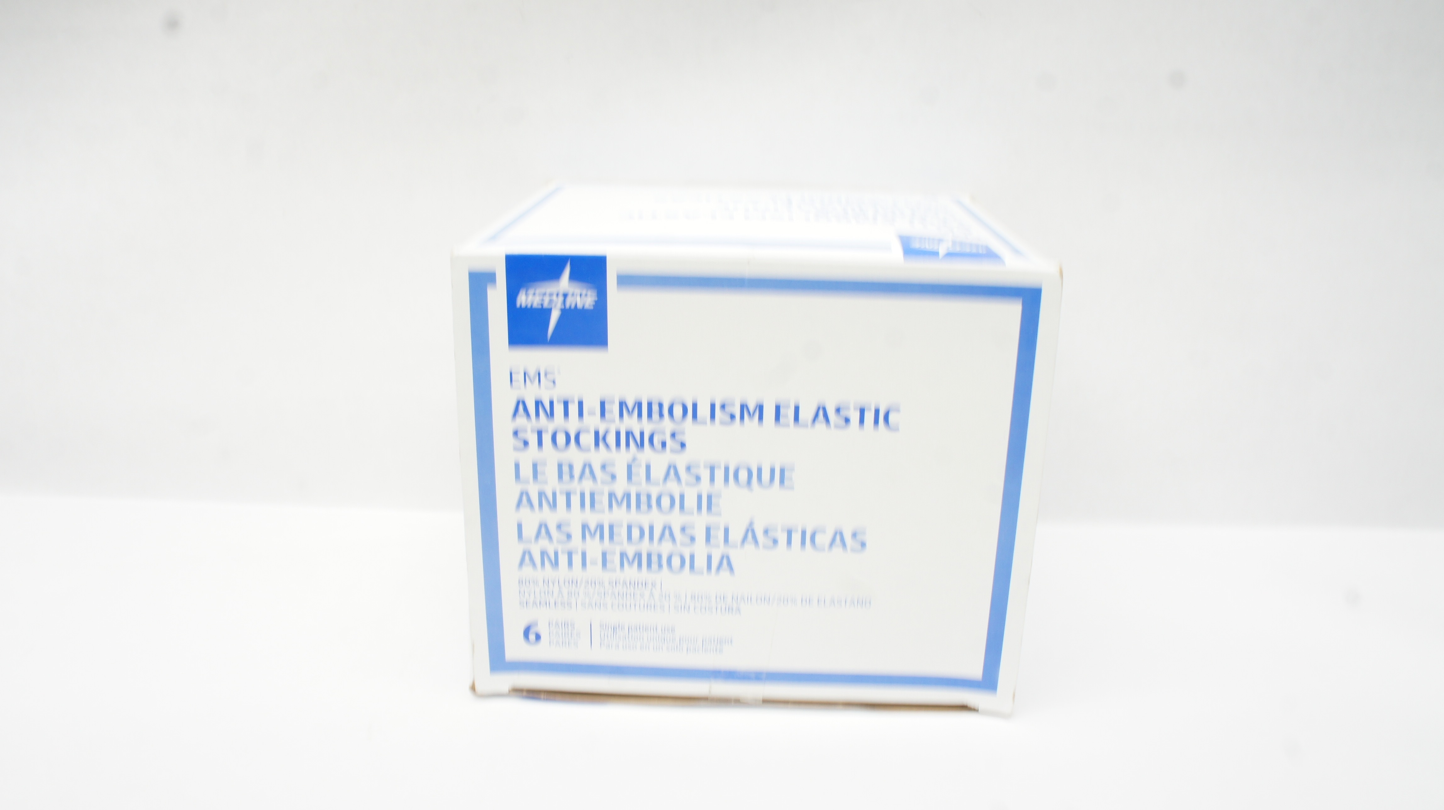 Medline MDS160888 Anti-EMbolism Elastic Stockings Thigh HI,XL,Long - Box of 6