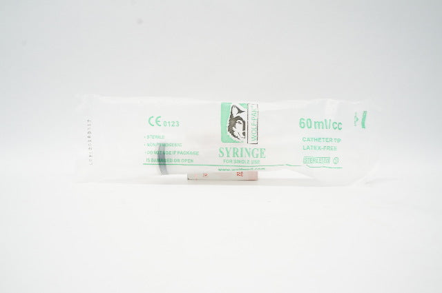 Wolf-Pak SYR60C Syringe 60ml/cc Cath. Tip Latex-Free