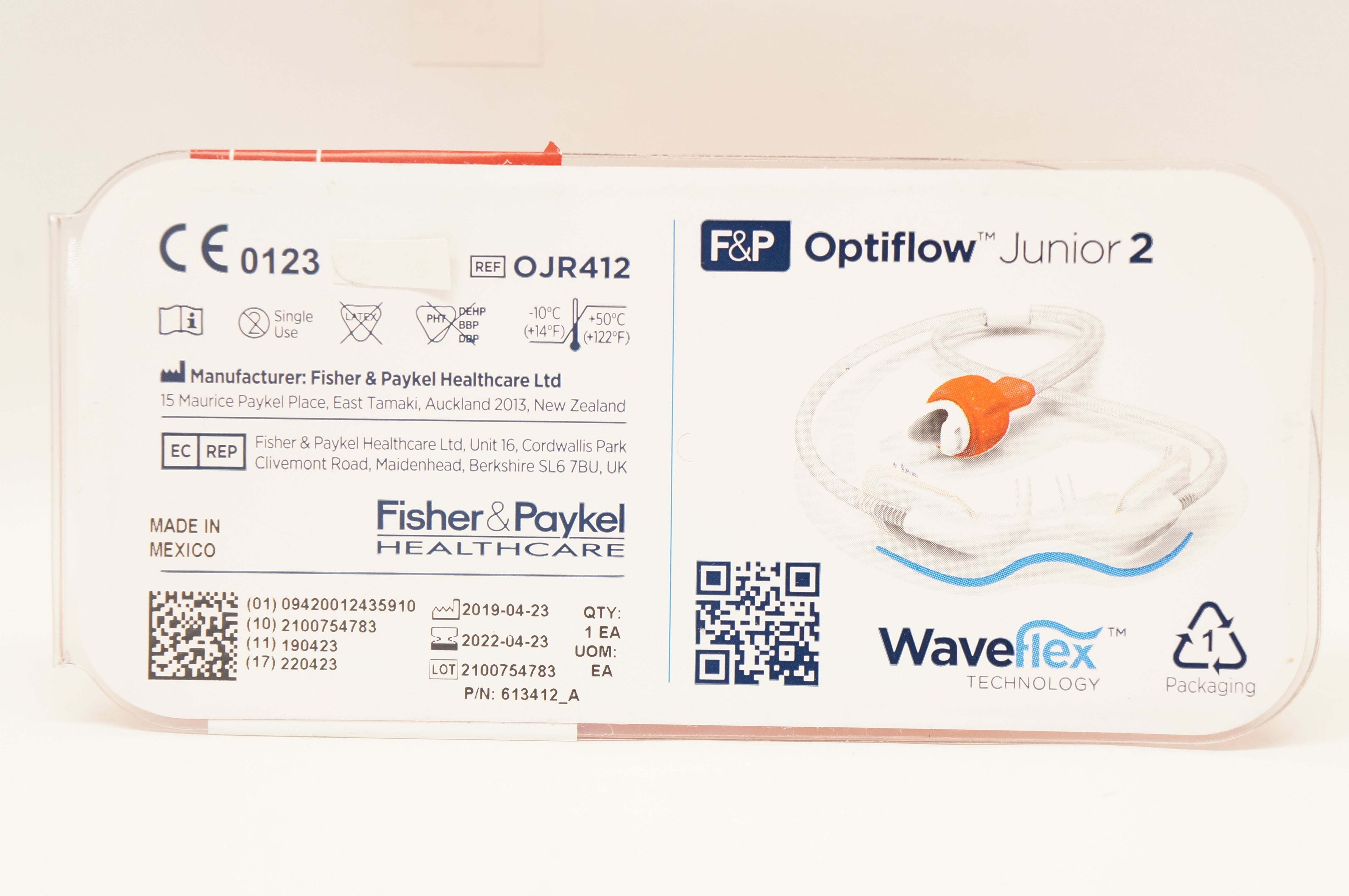 Fisher&Paykel Healthcare Optiflow OJR412 Nasal Cannula Junior 2