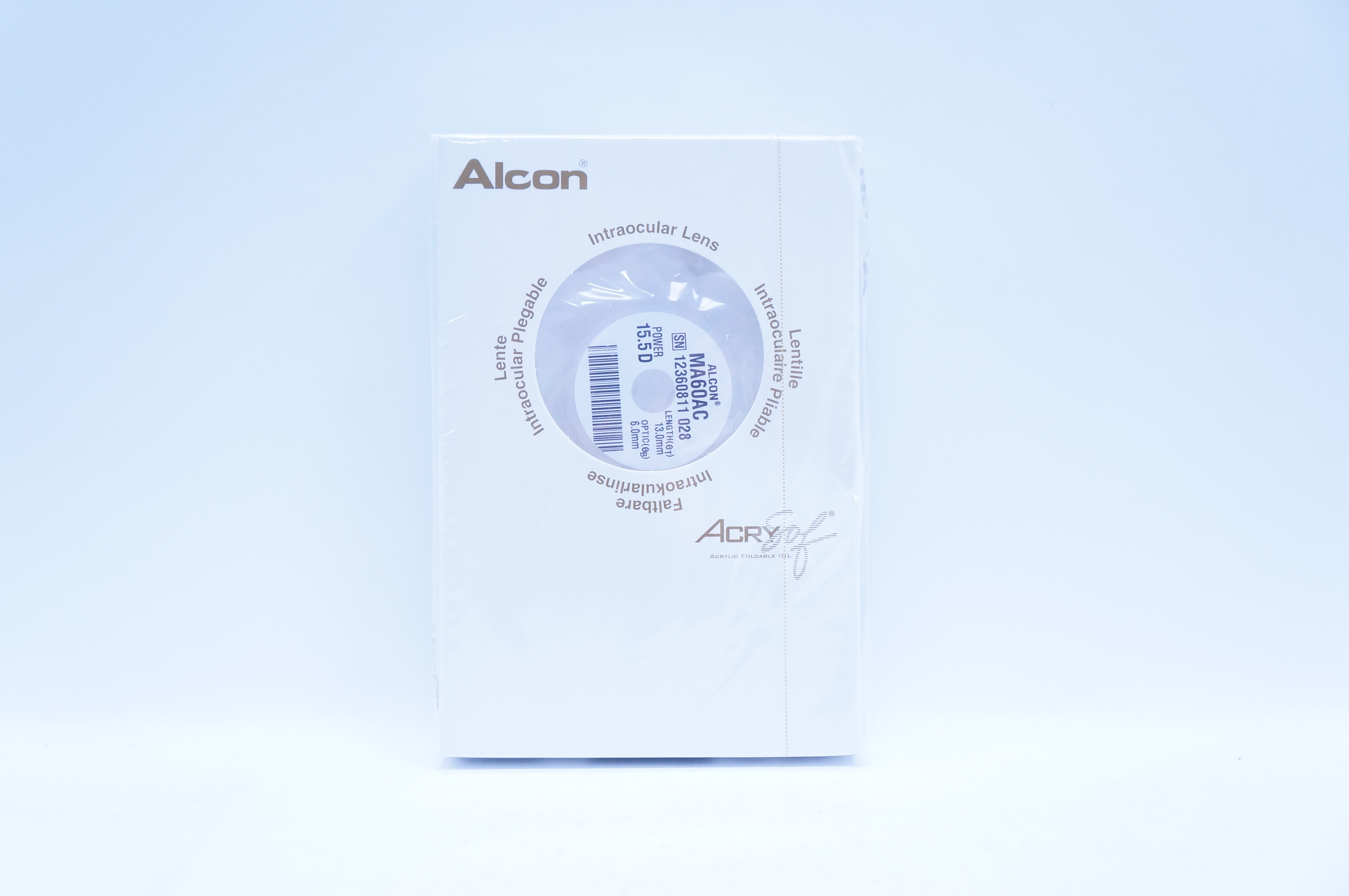 Alcon MA60AC AcrySof Soft Acrylic Multipiece 15.5D, L. 13.0mm, Optic 6.0mm (x)