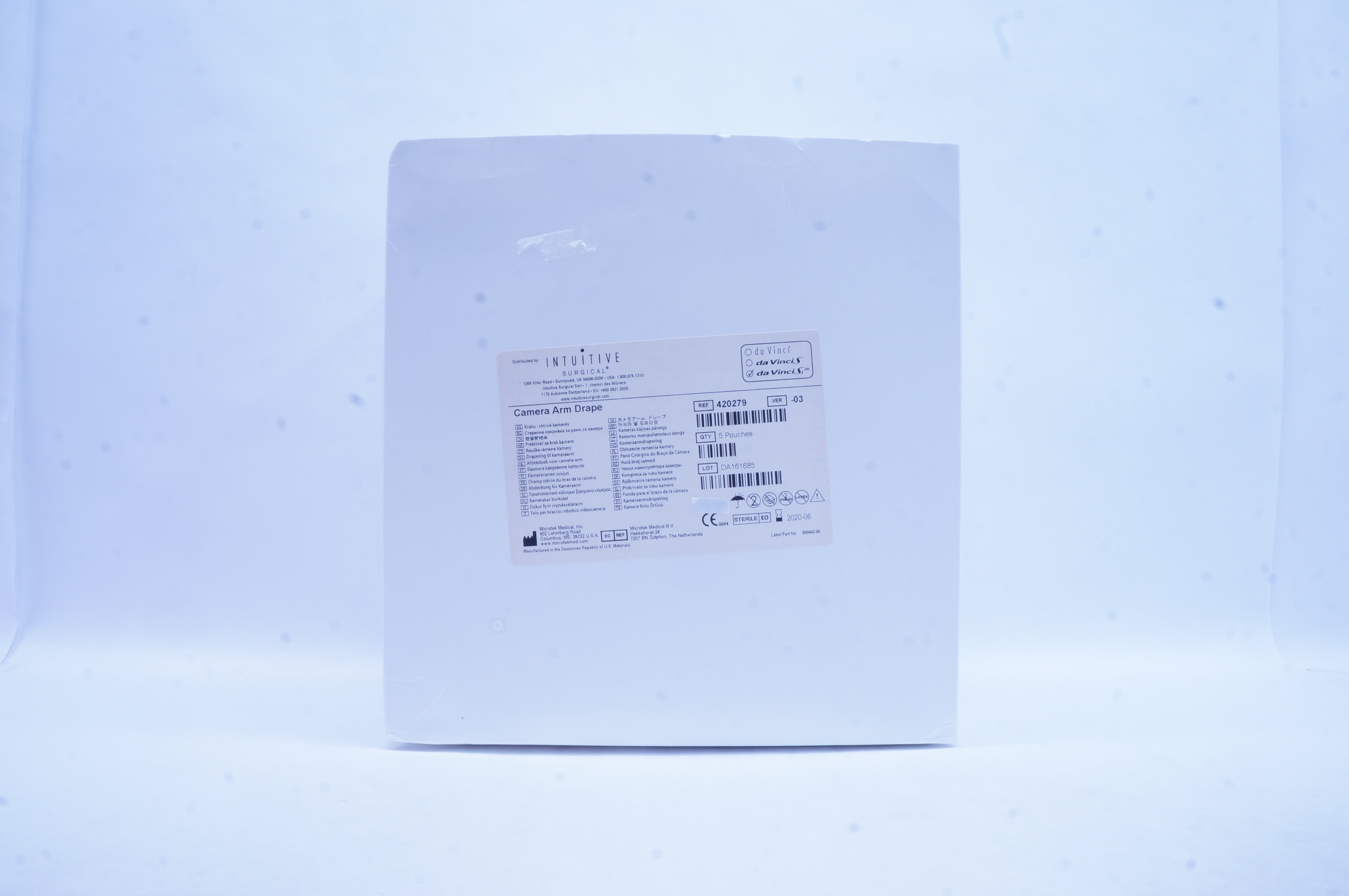 Microtek 420279 Intuitive Surgical da VinciSi Camera Arm Drape (x) - Box of 5