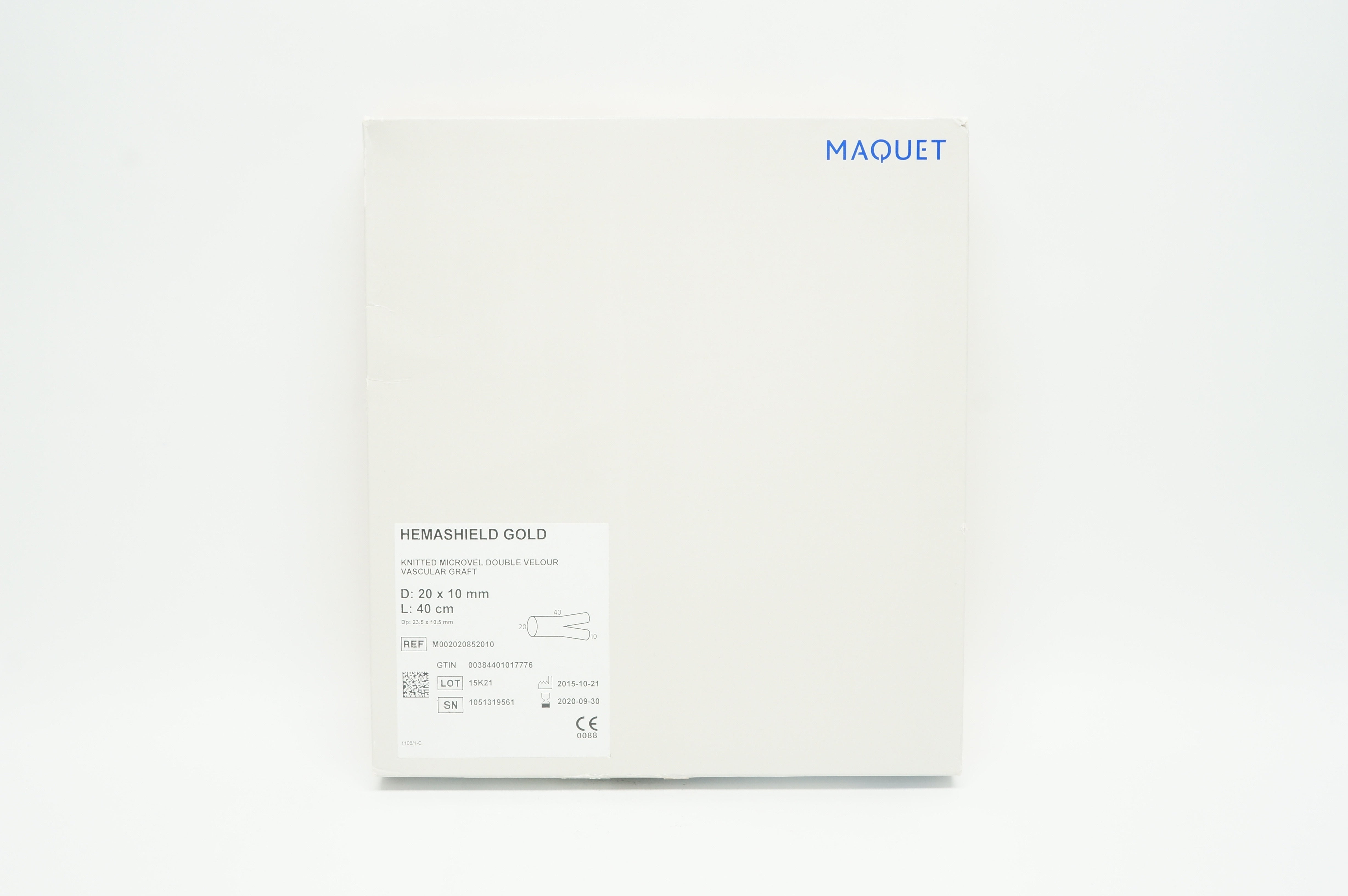 Intervascular M002020852010 Maquet Hemashield Gold 20 x 10mm, 40cm (x)