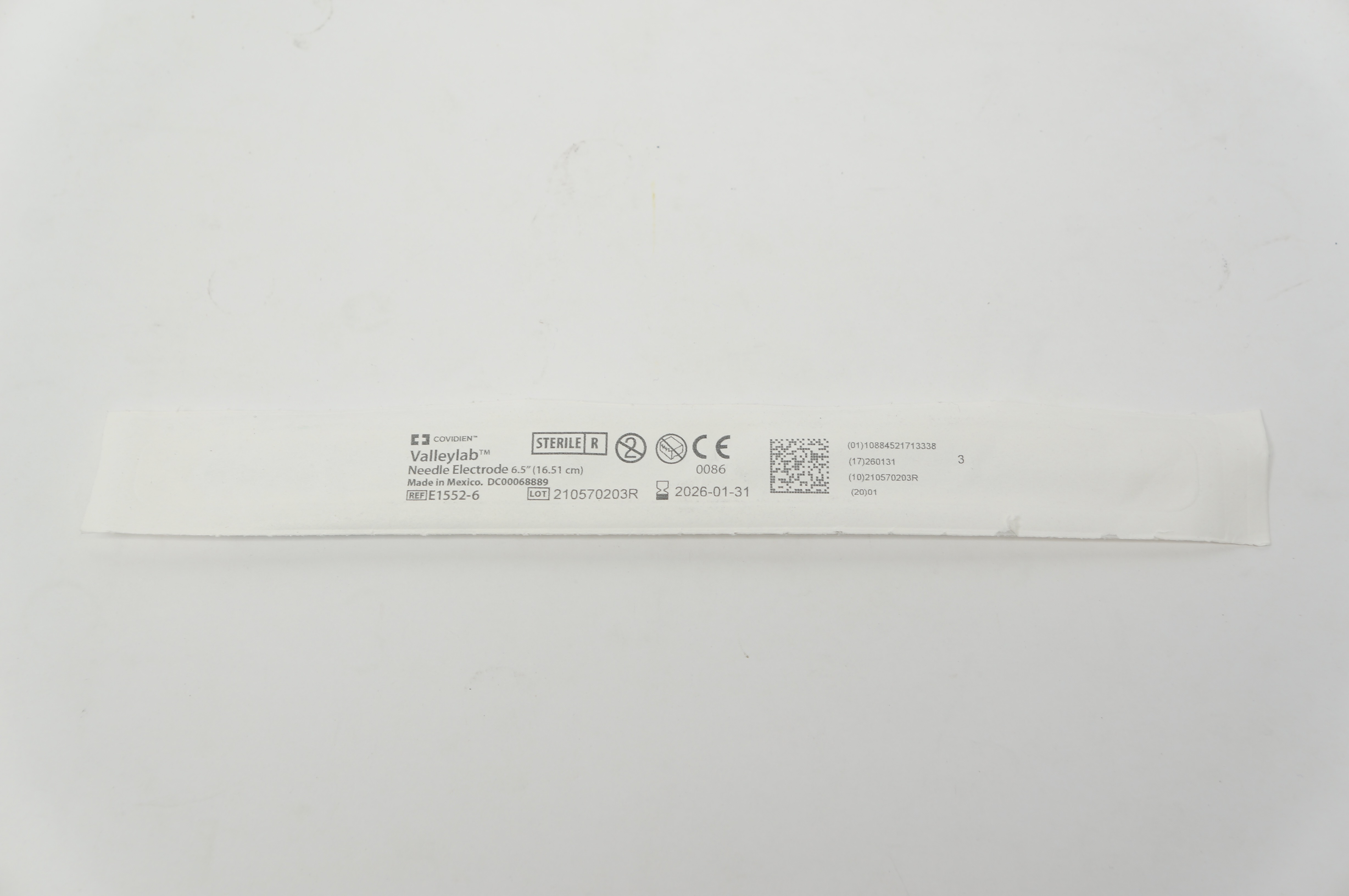 Covidien E1552-6 Vallyelab Ndle. Electrode 6.5inch