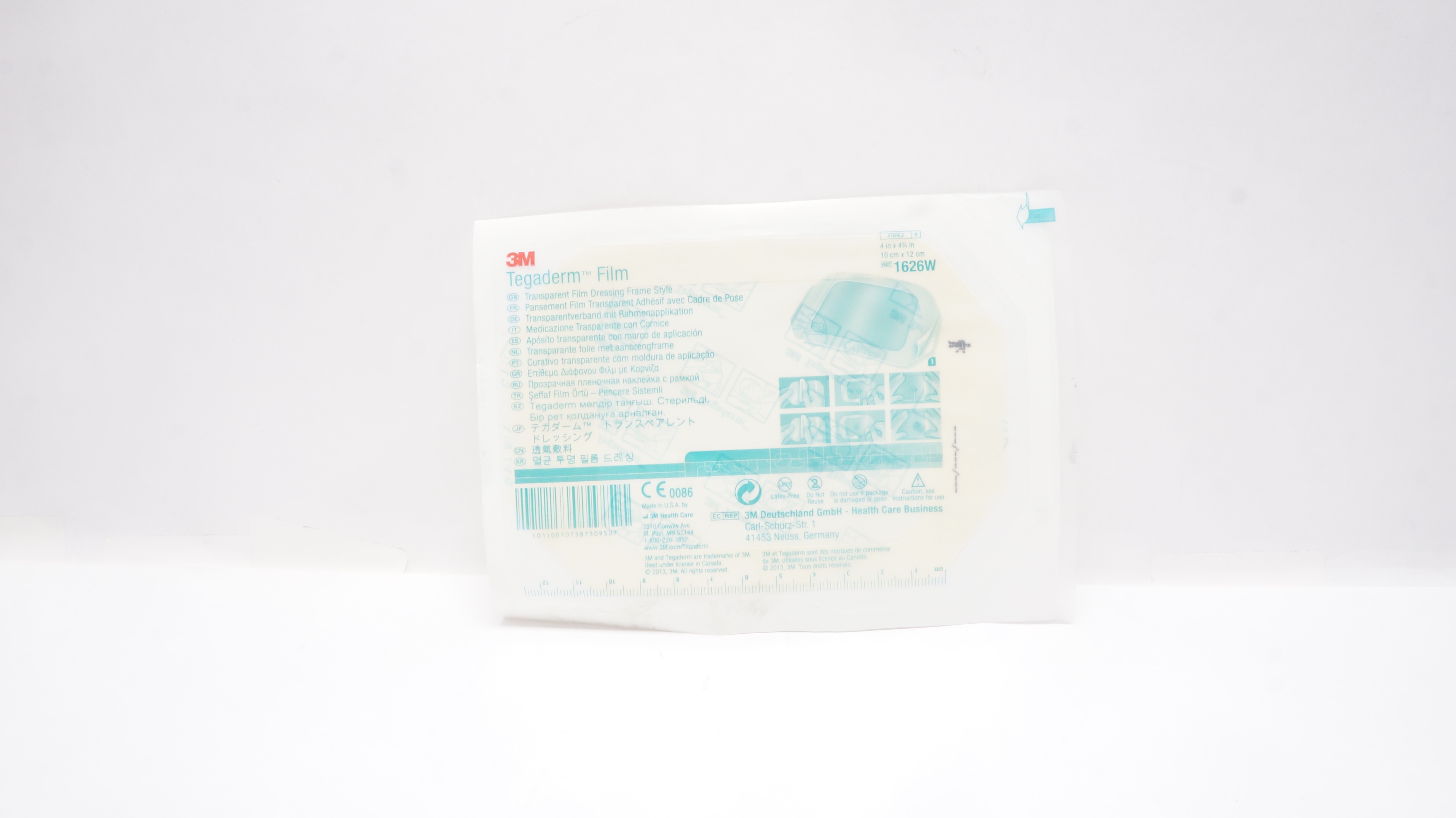 3M 1626W Tegaderm Transparent Film Dressing Frame Style 4inch x 4-3/4inch (x)