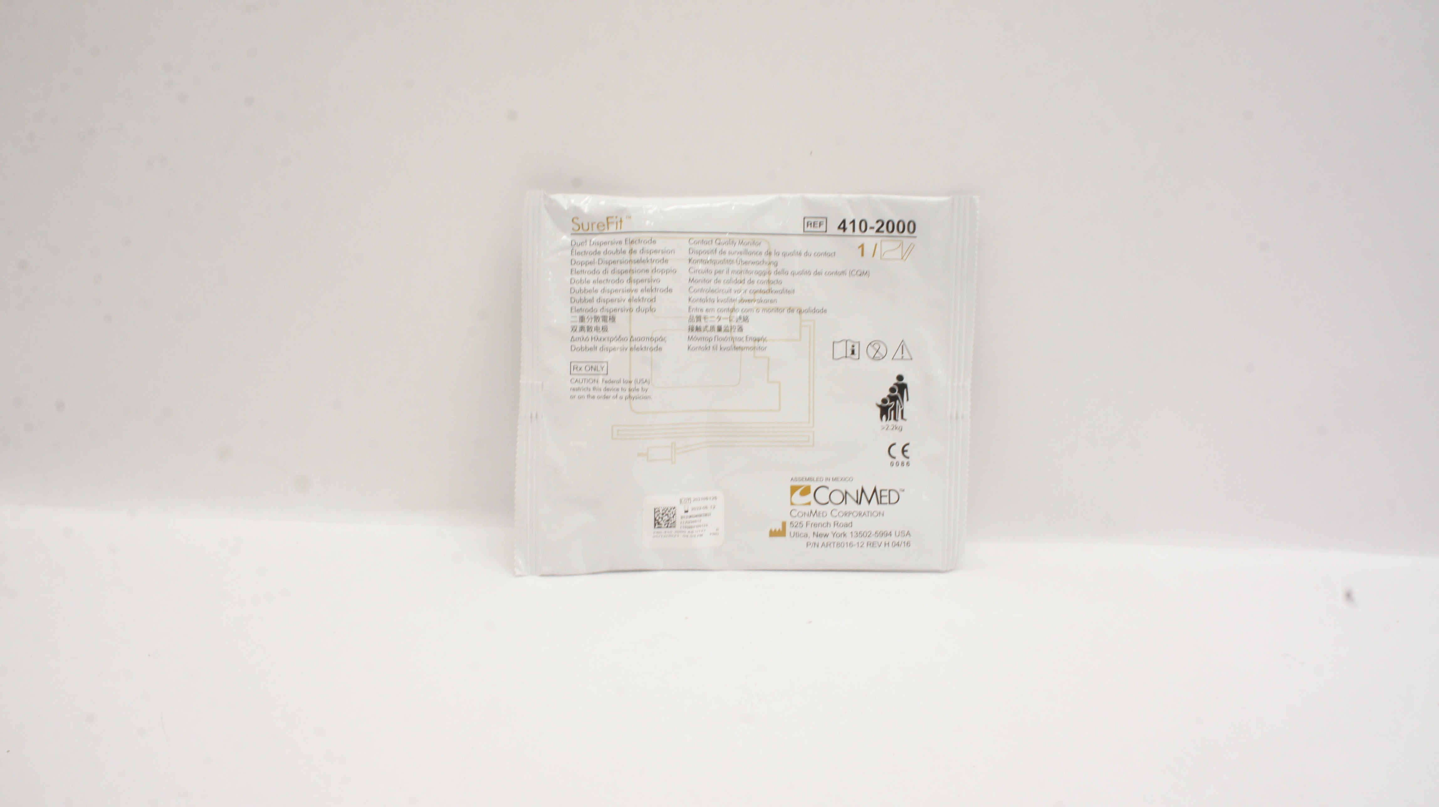 ConMed 410-2000 SureFit Dual Dispersive Electrode