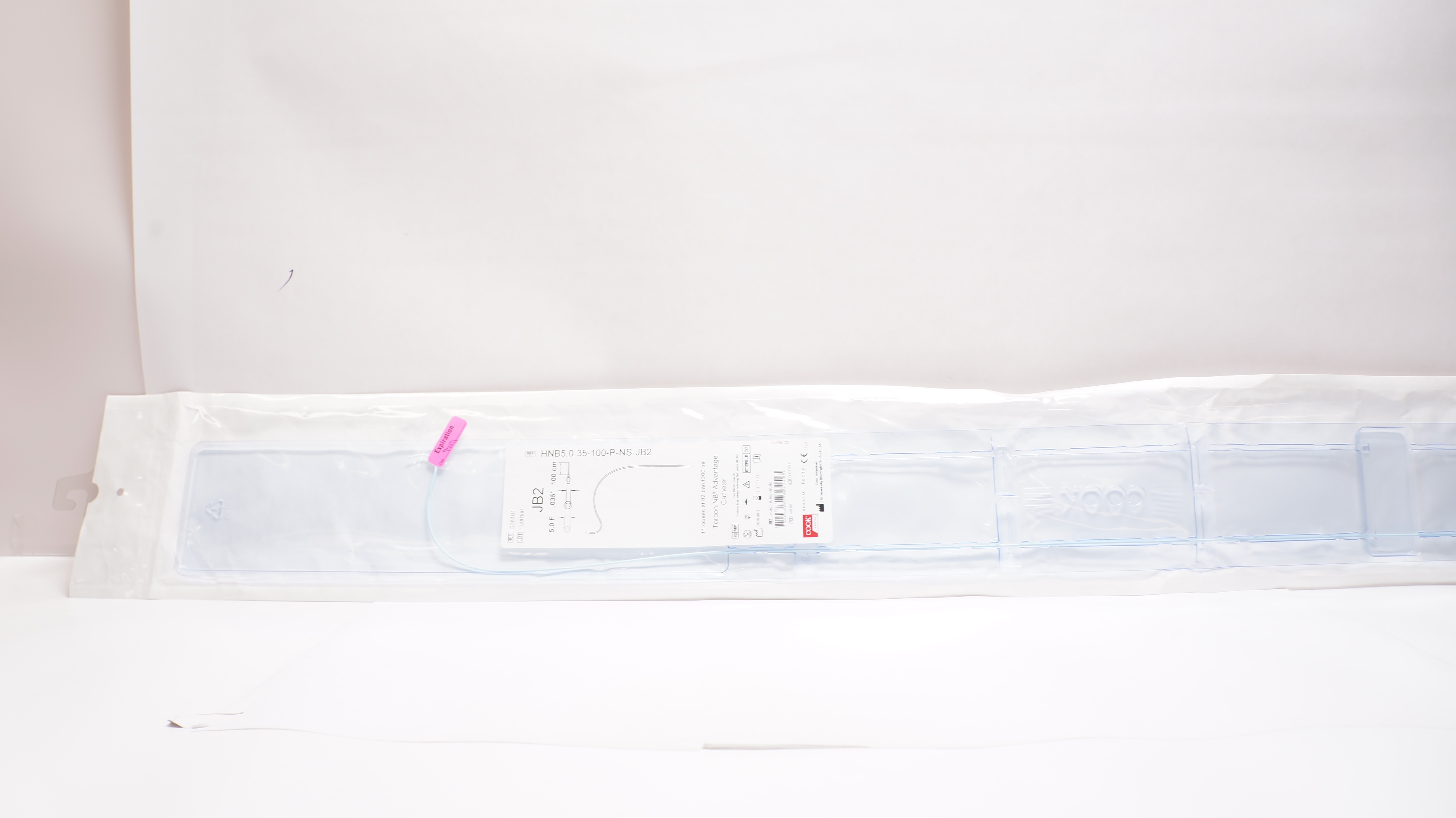 Cook Medical G06101 Torcon NB Advantage Cath. JB2 5.0F x .035inch x 100cm (x)