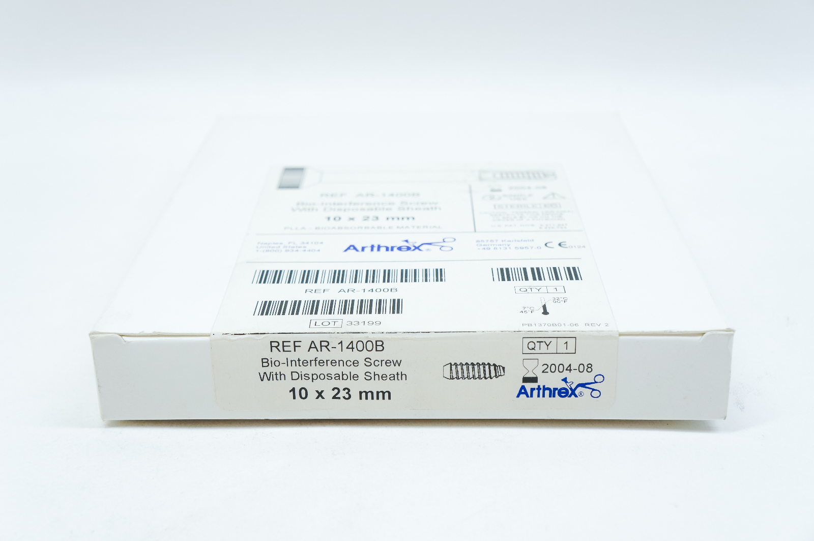 Arthrex AR-1400B Bio-Interference Screw With Disposable Sheath 10 x 23mm (x)