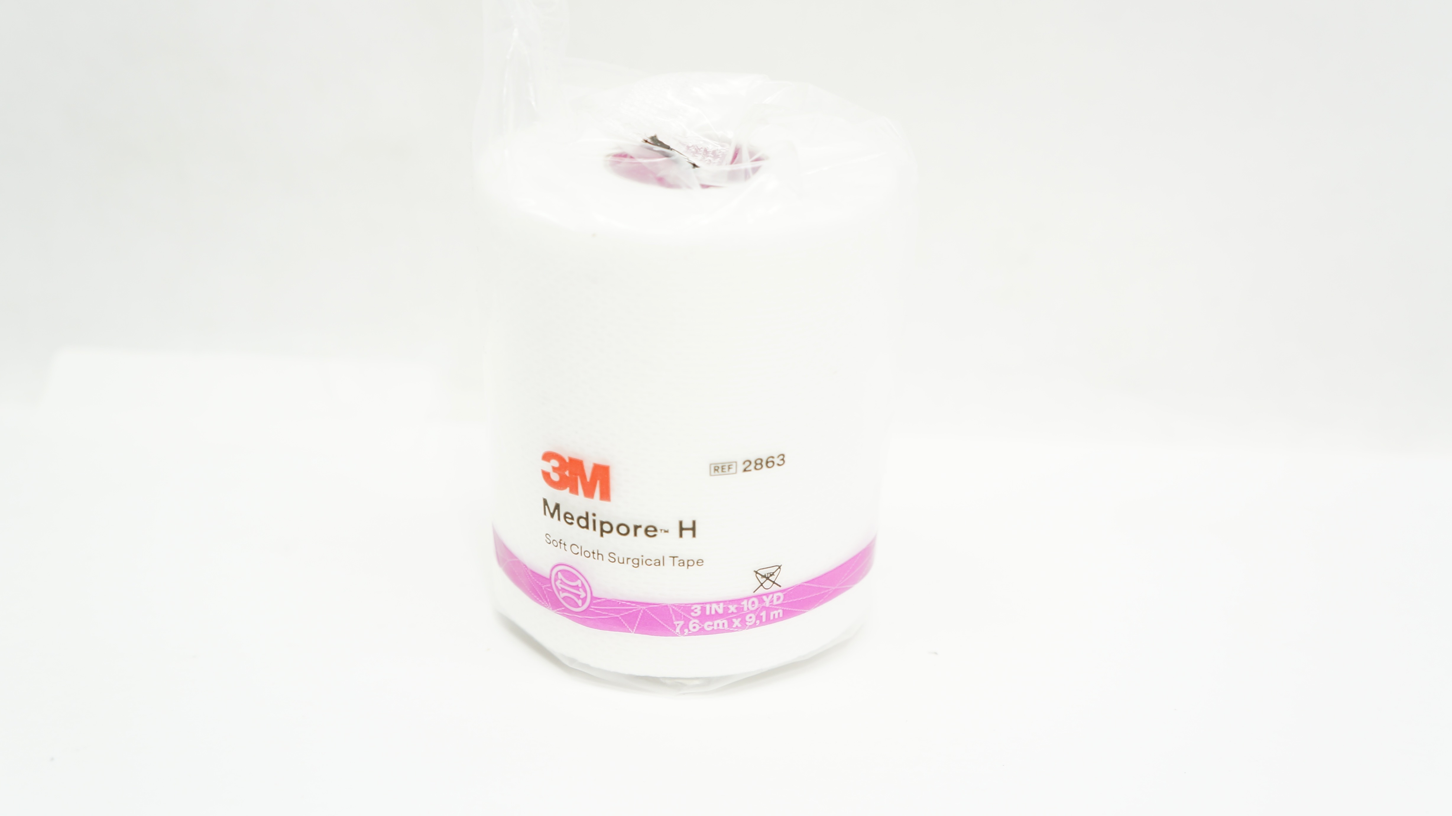 3M 2863 Medipore-H Soft Cloth Surgical Tape 3inch x 10Yd.