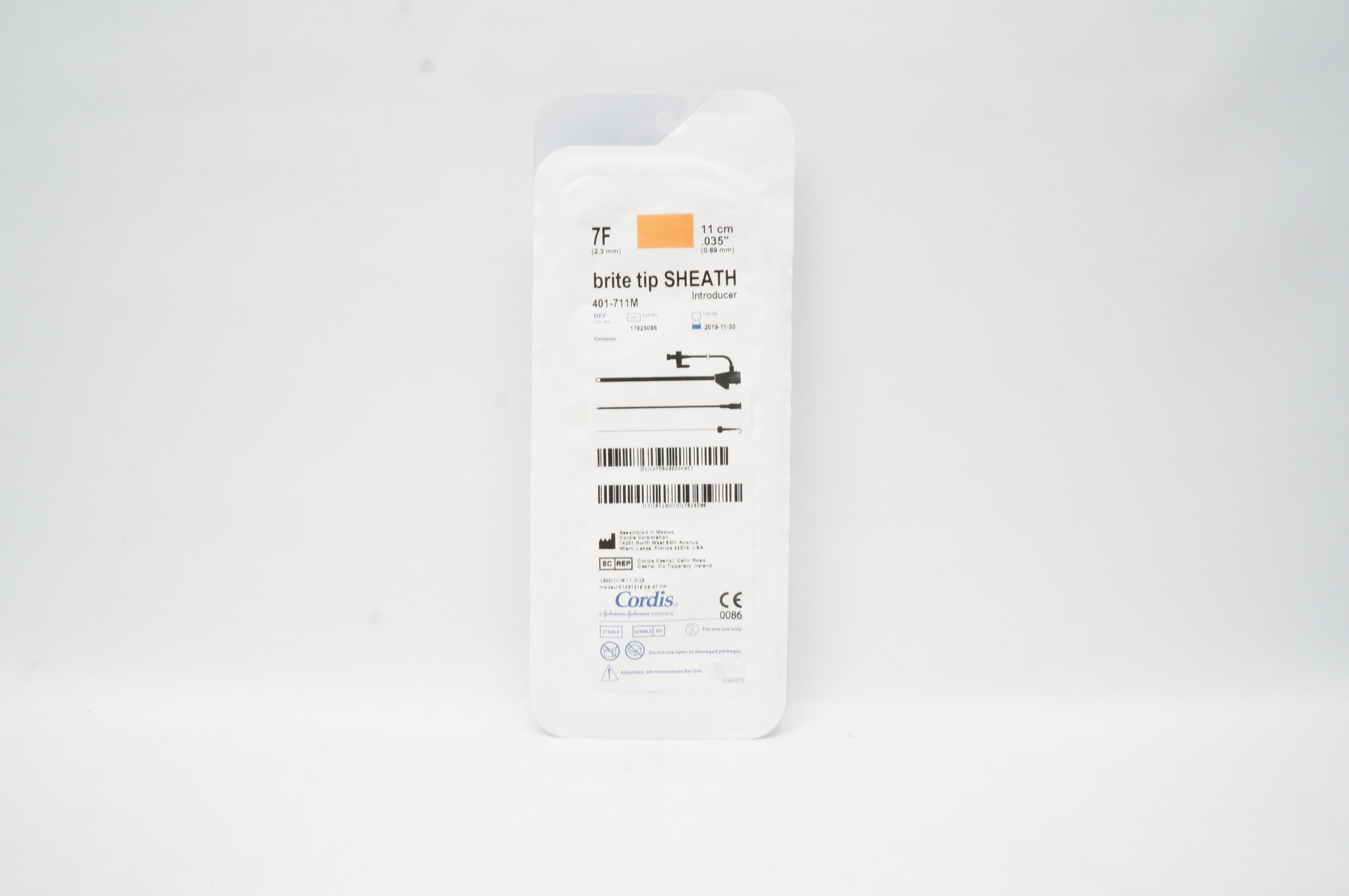 Cordis 401-711M Brite Tip Sheath 7F (x)