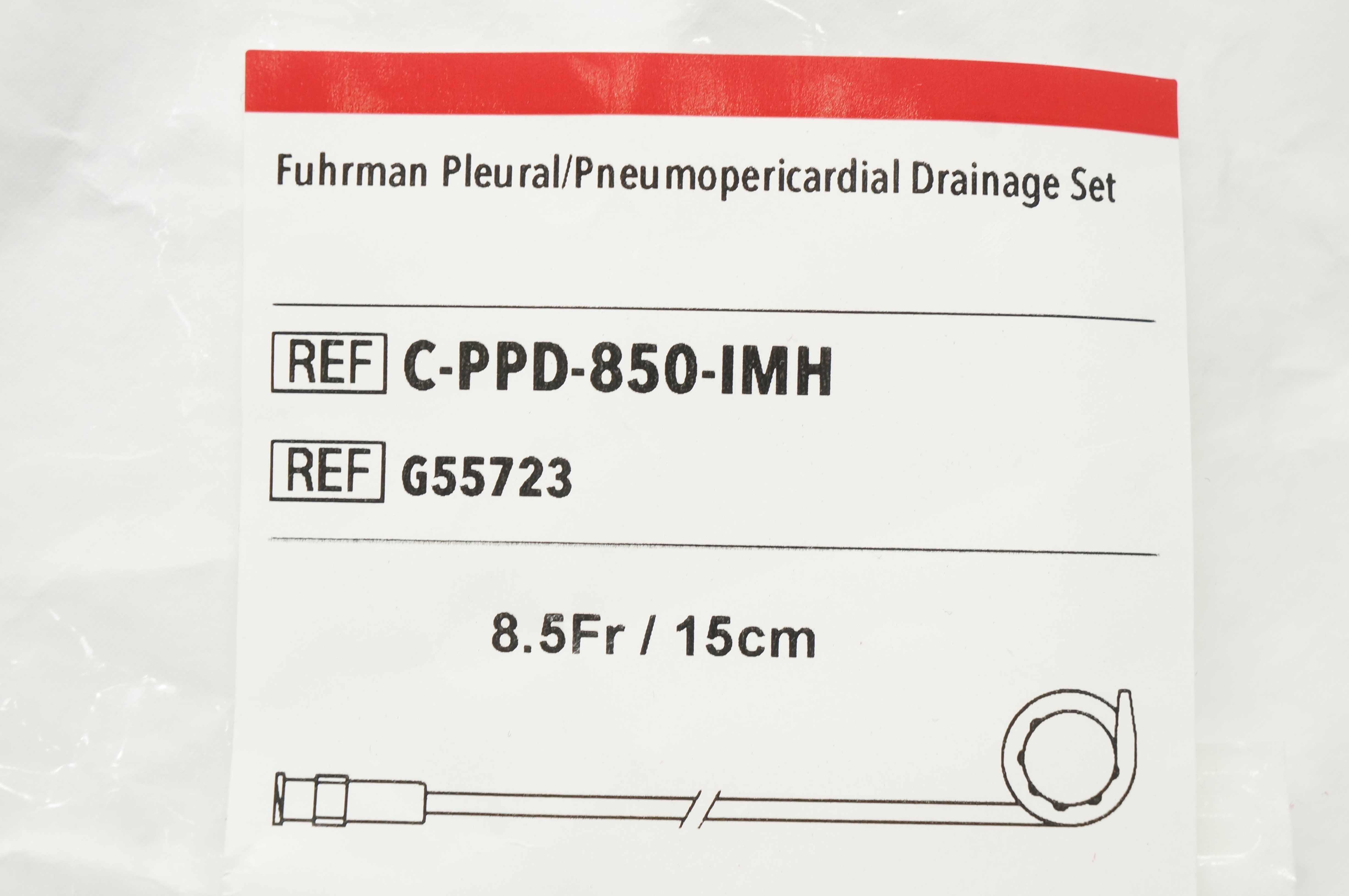 Cook Medical G55723 Fuhrman Pleural/Pneumopericardial Drainage Set 8.5Fr. (x)