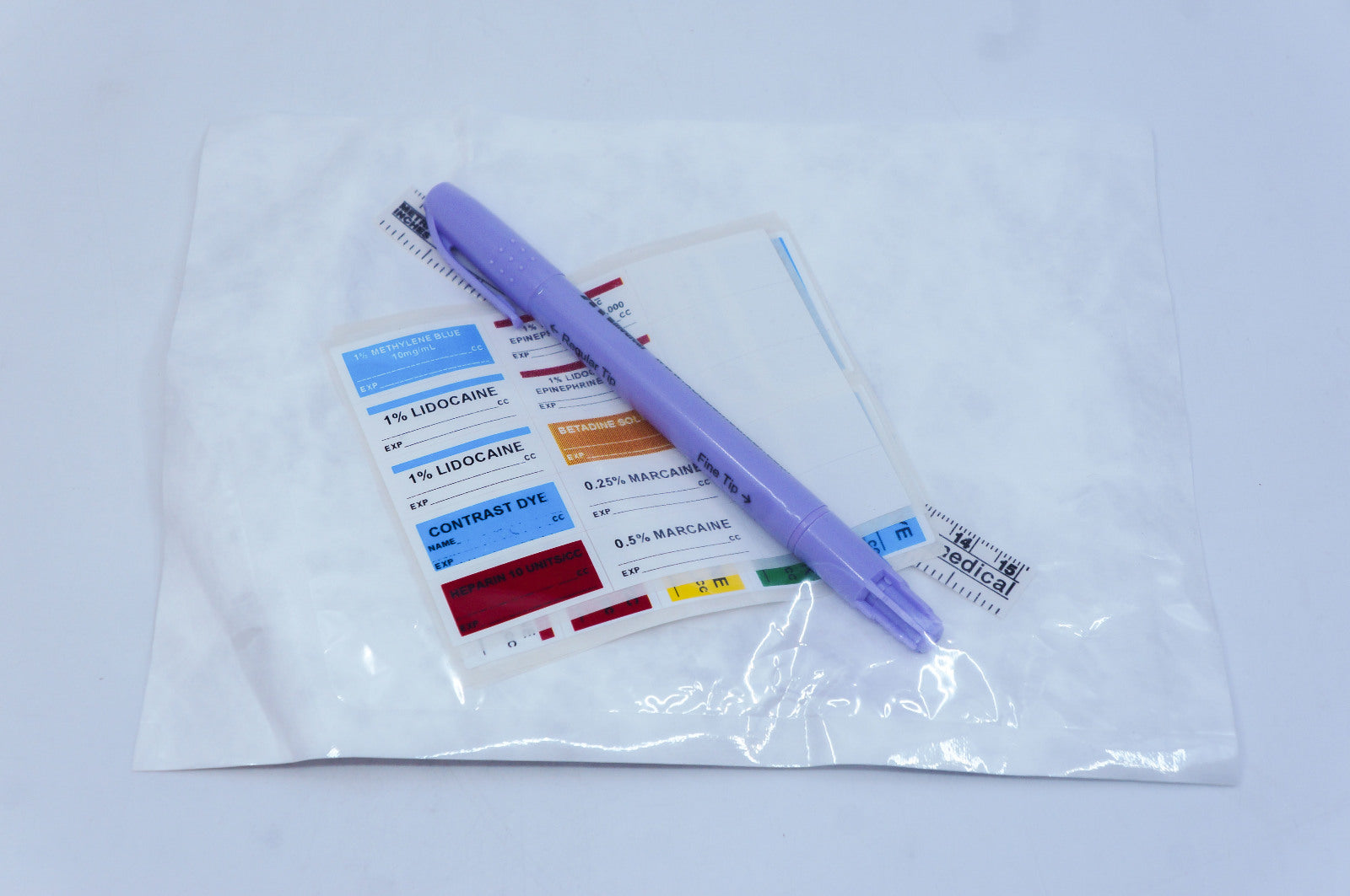 Xodus Medical CL23039 Medication Labels w/Marker & Ruler General Pack