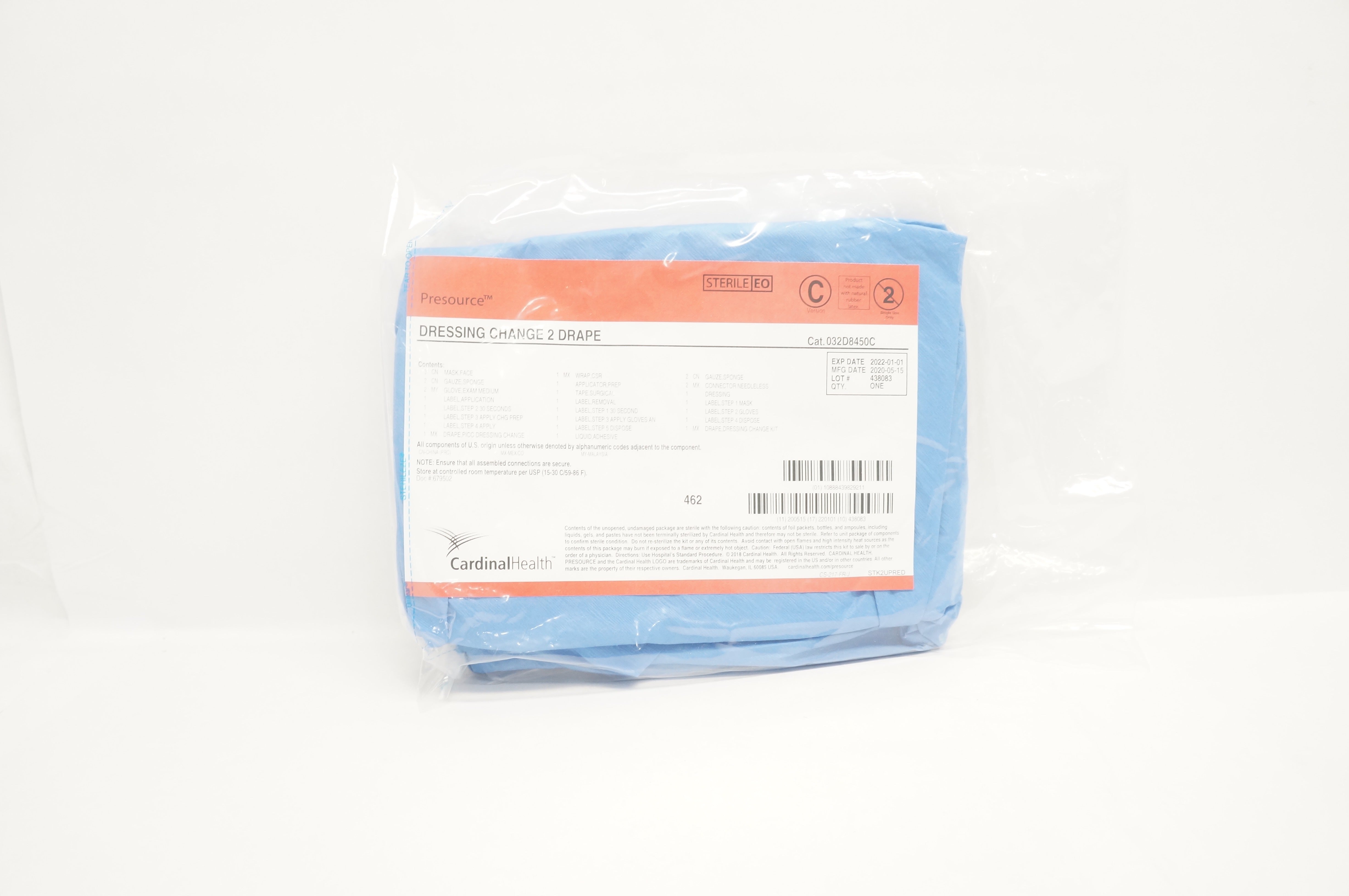 Cardinal Health 032D8450C Presource Dressing Change 2 Drape (x)