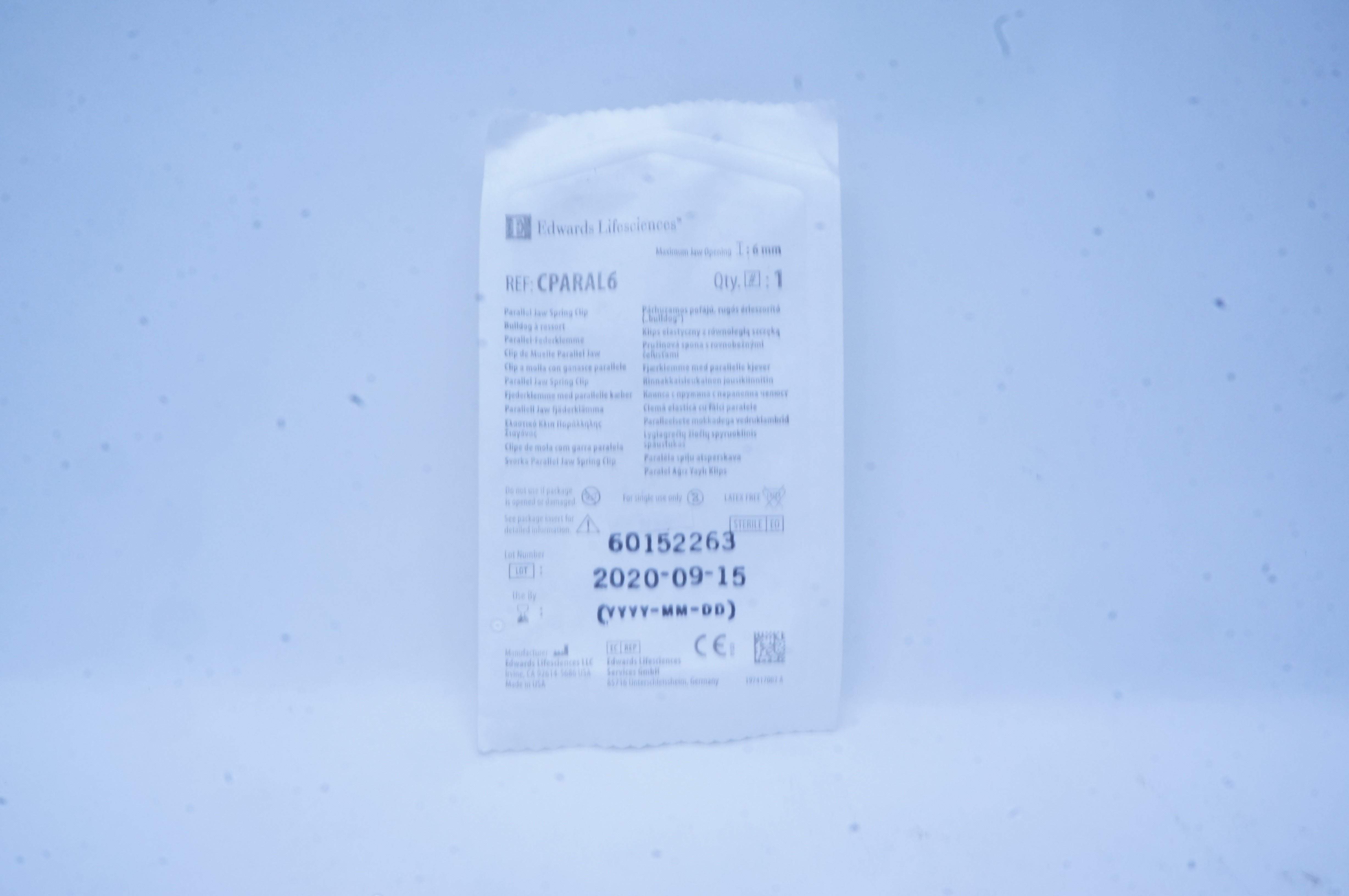 Edwards Lifesciences CPARAL6 Jaw Spring Clip 6mm (x)