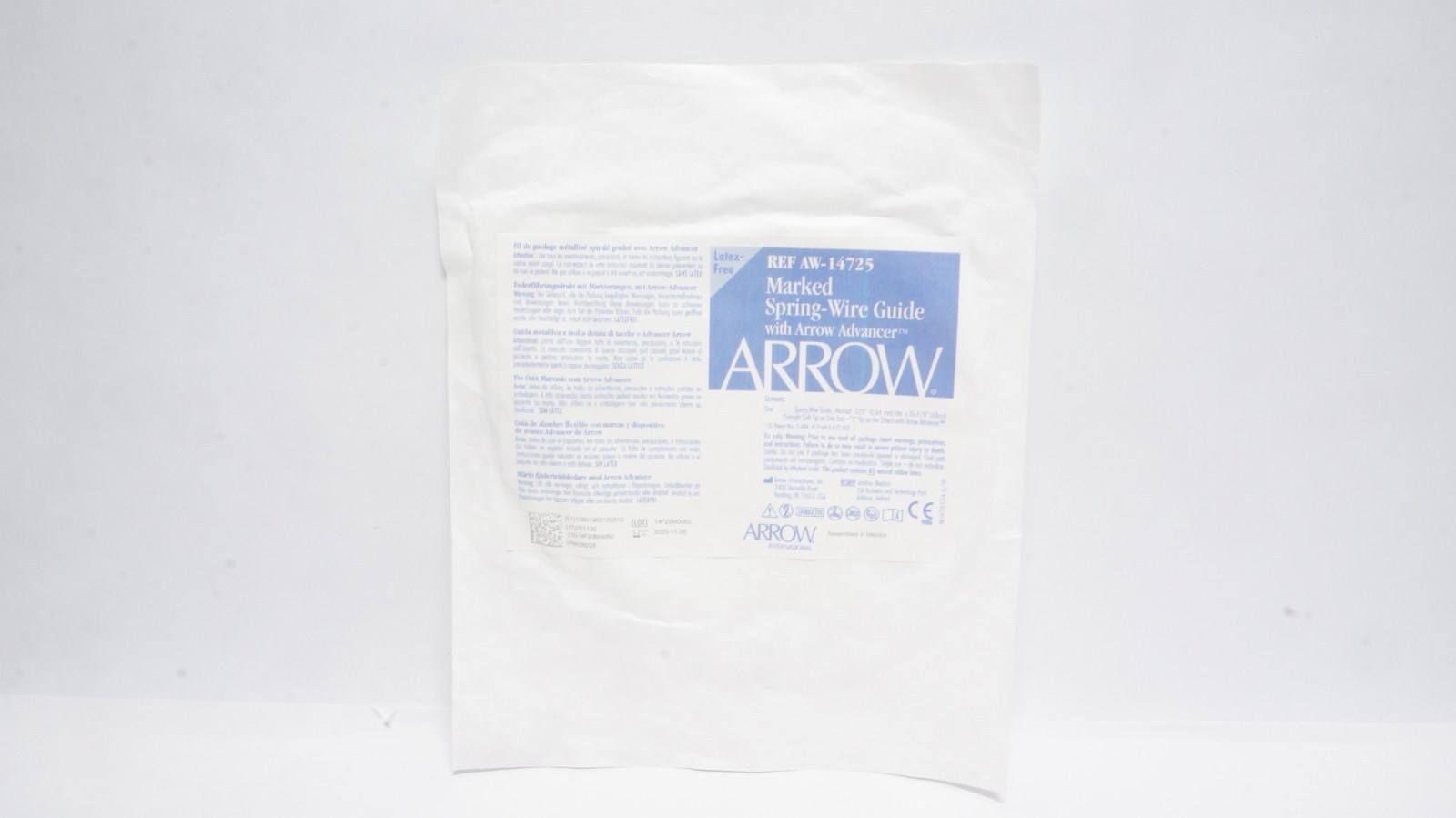Arrow AW-14725 Marked Spring-Wire Guide 0.025" x 26-1/8"