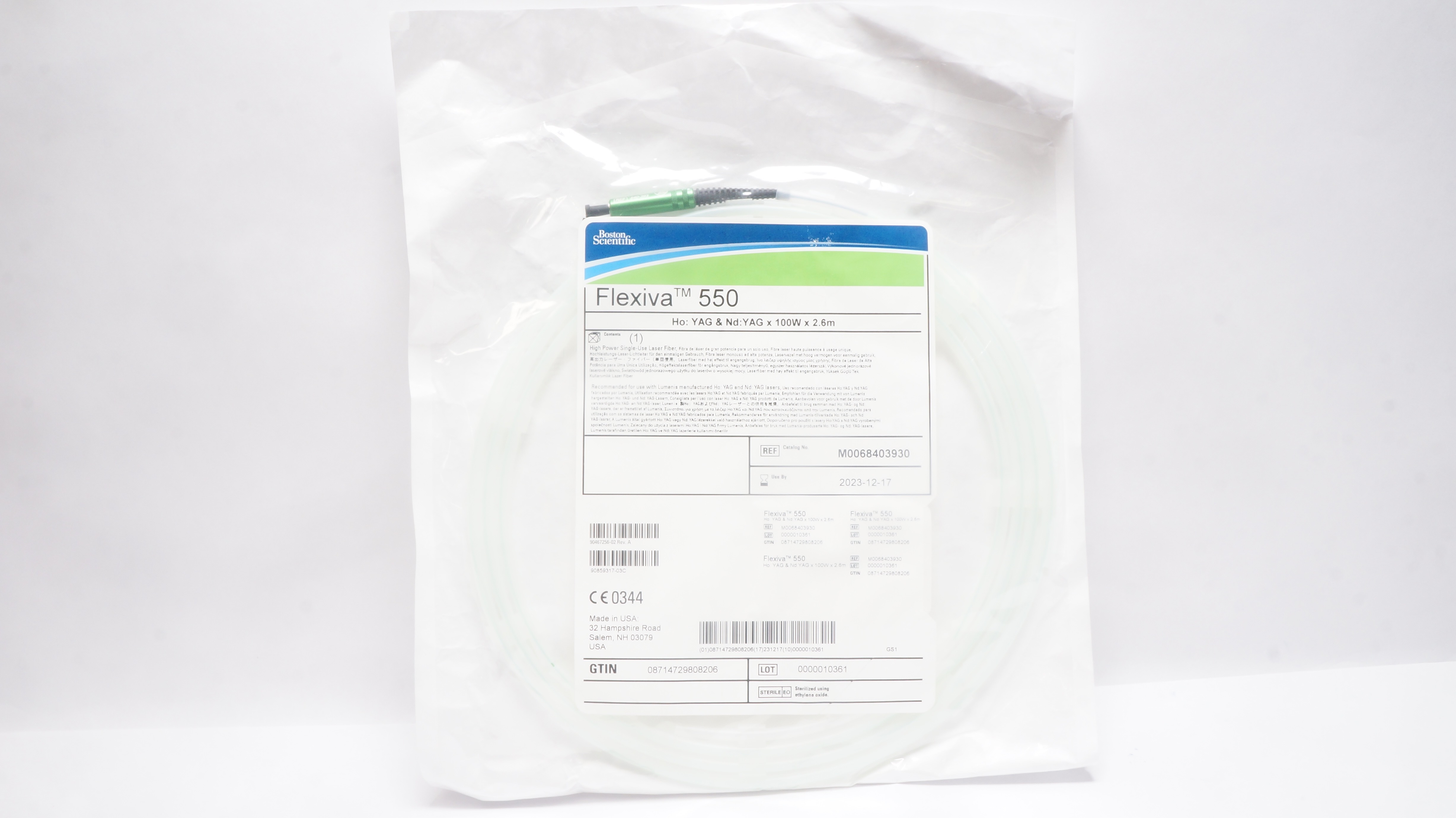 Boston Scientific M0068403930 Flexiva 550 YAG & ND YAG x 100W x 2.6m