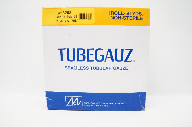 Medical Action 58203 TUBEGAUZ Seampless Tubular Gauze White Size 56, 2-5/8inch