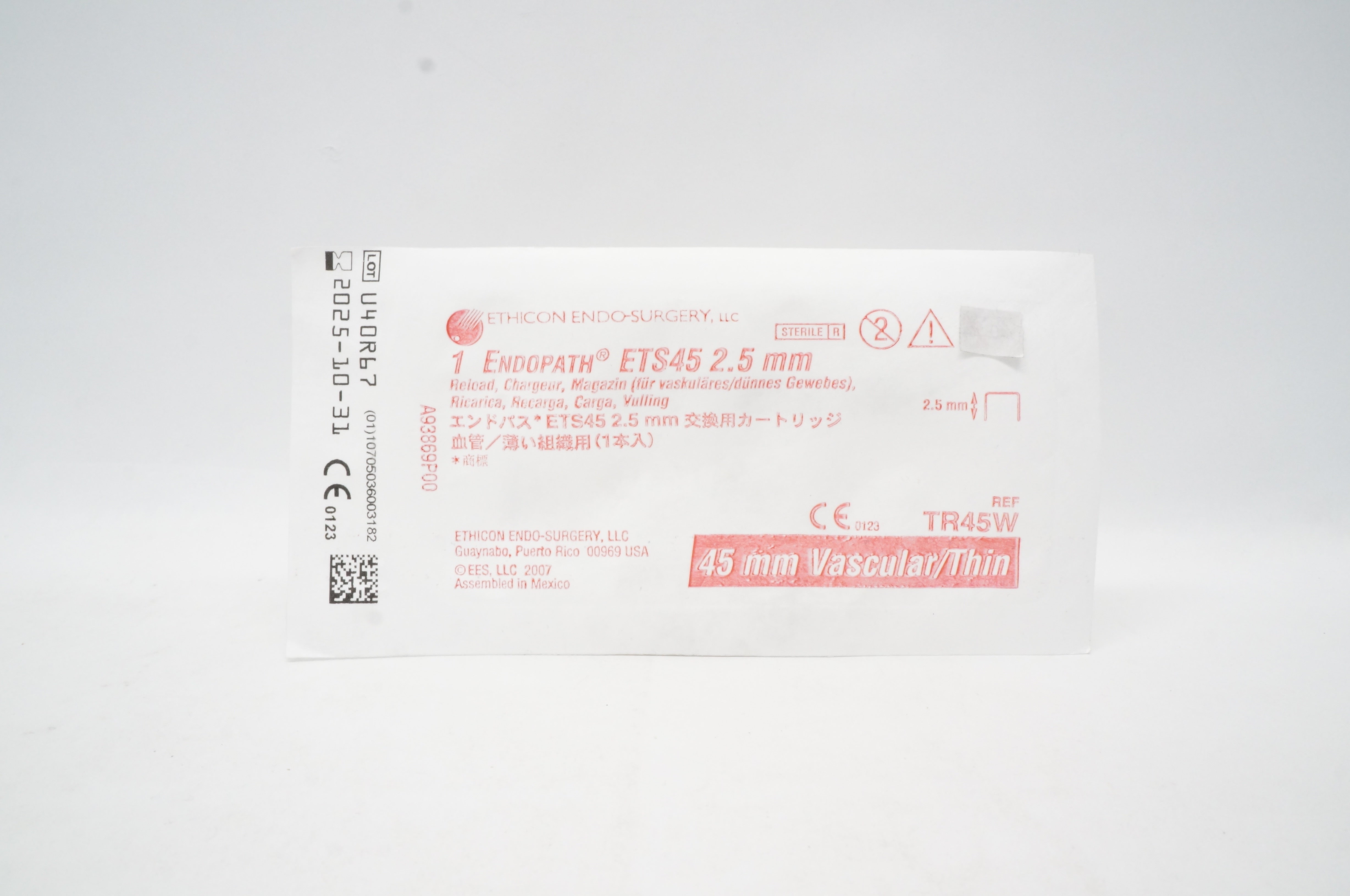 Ethicon TR45W 1 Endopath ETS45 2.5mm Reload, 45mm Vascular/Thin (x)