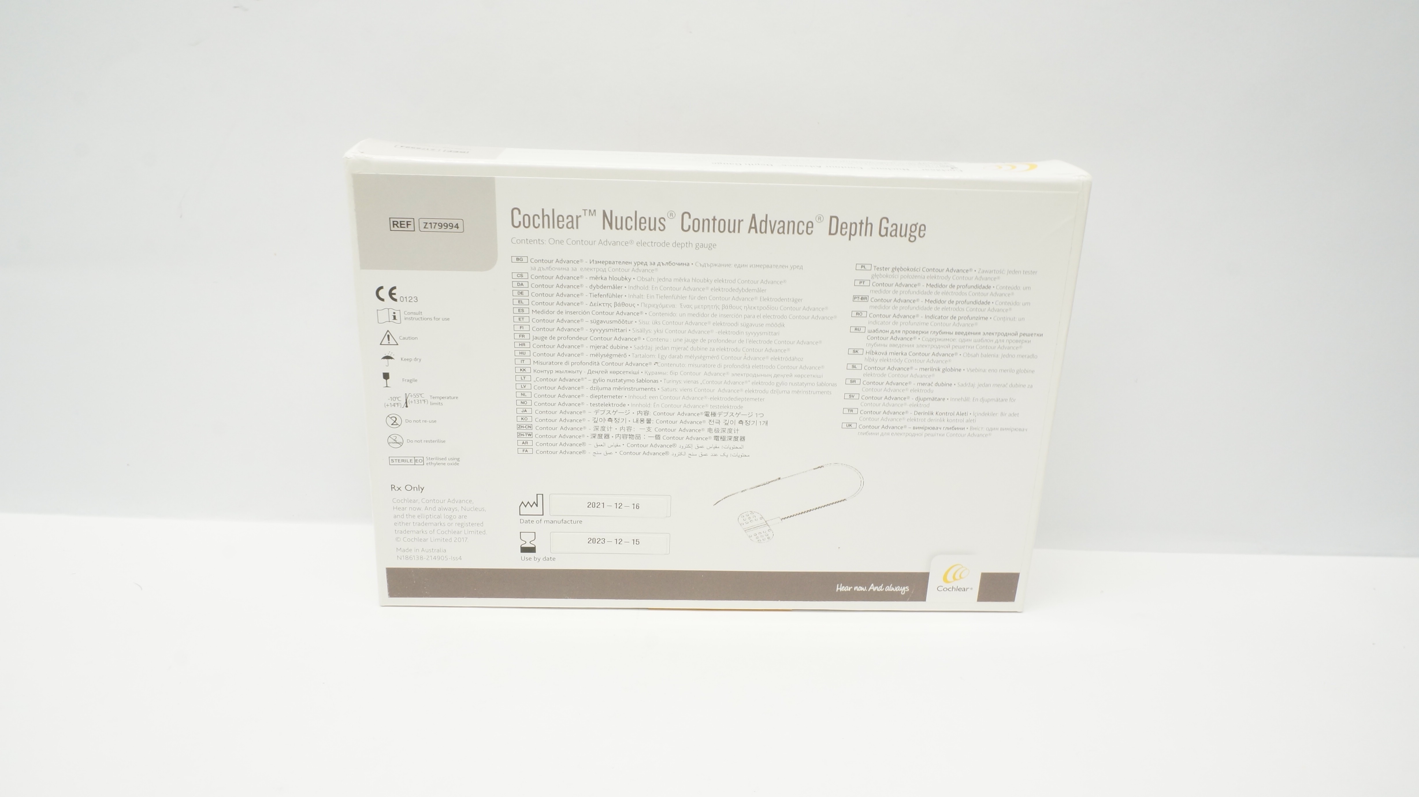 Cochlear Z179994 Nucleus Contour Advance Depth Gauge (x)