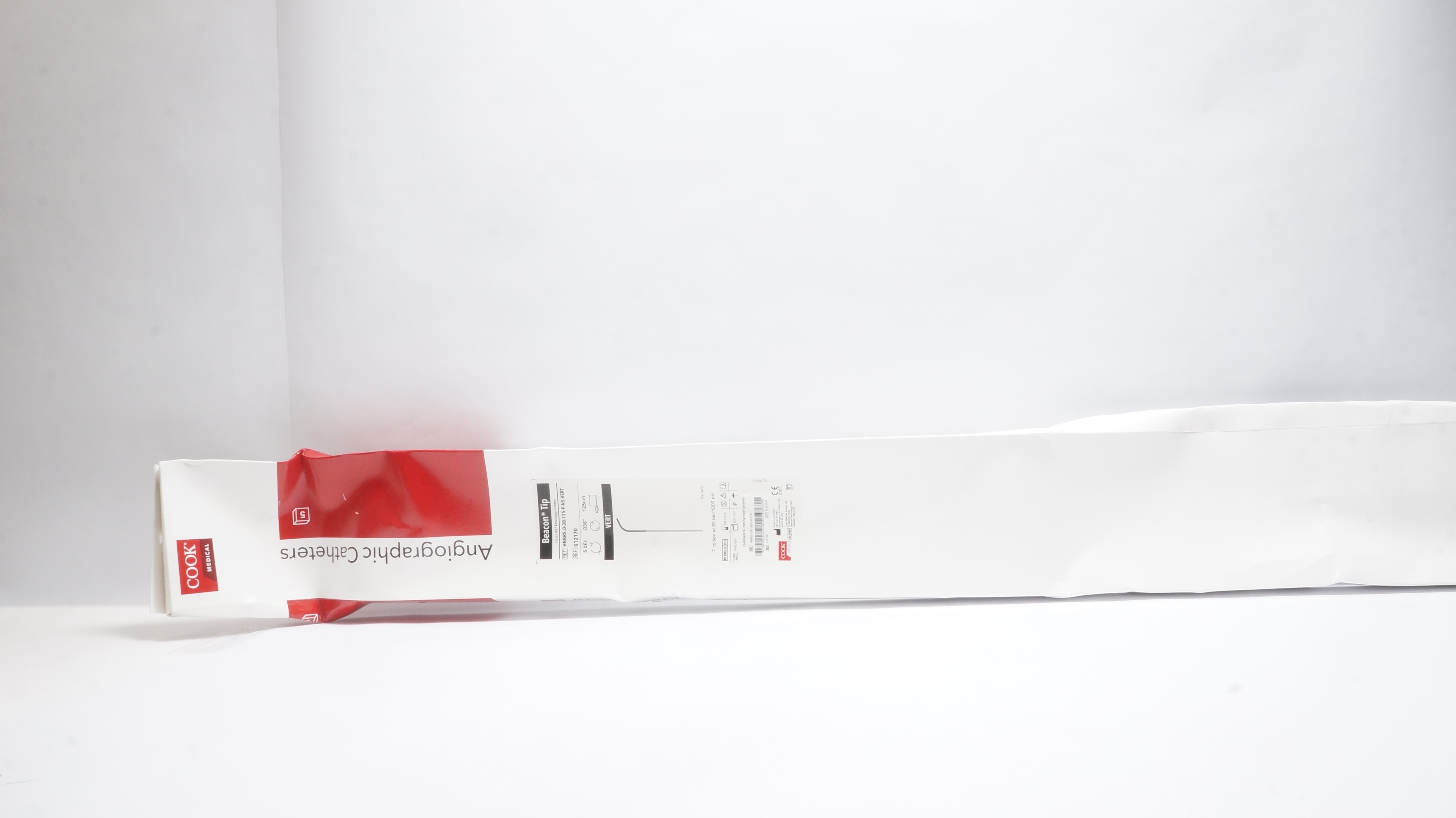 Cook Medical G12170 Beacon Tip Torcon NB 5.0Fr x .038inch x 125cm (x) - Box of 5