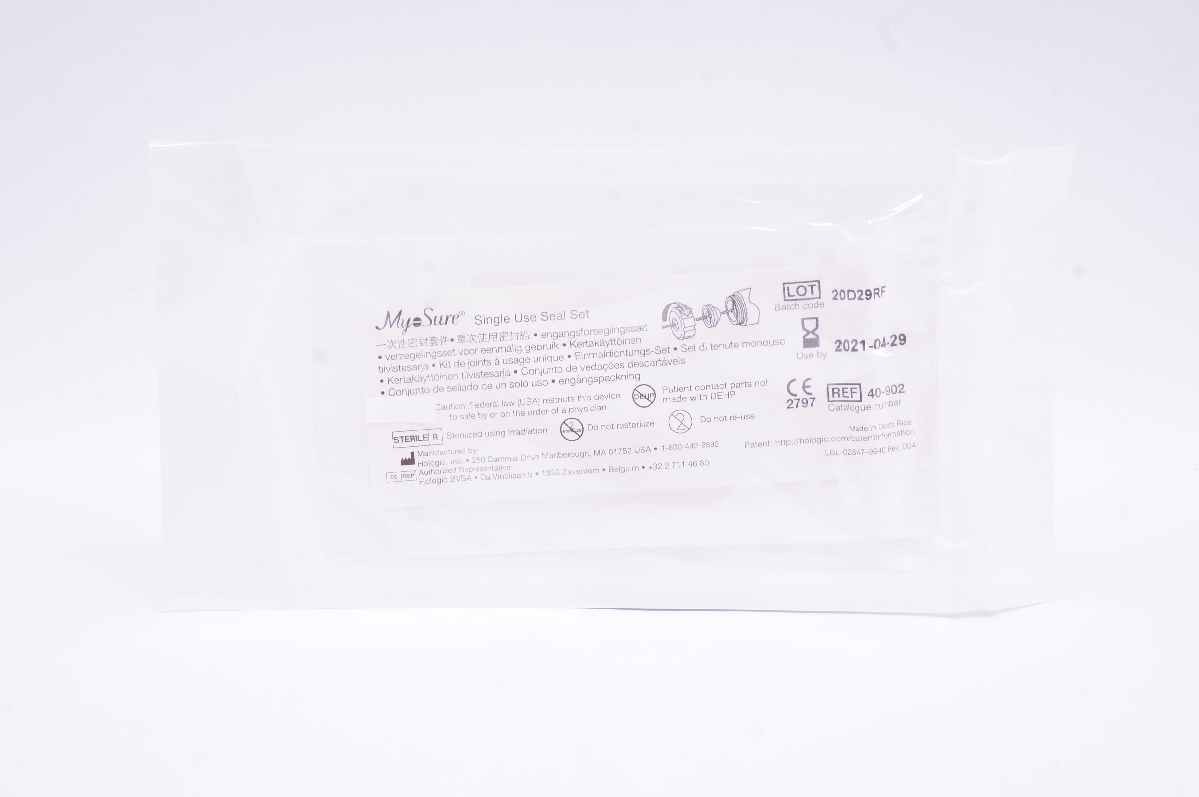 Hologic 40-902 MyoSure Single Use Seal Set (x)