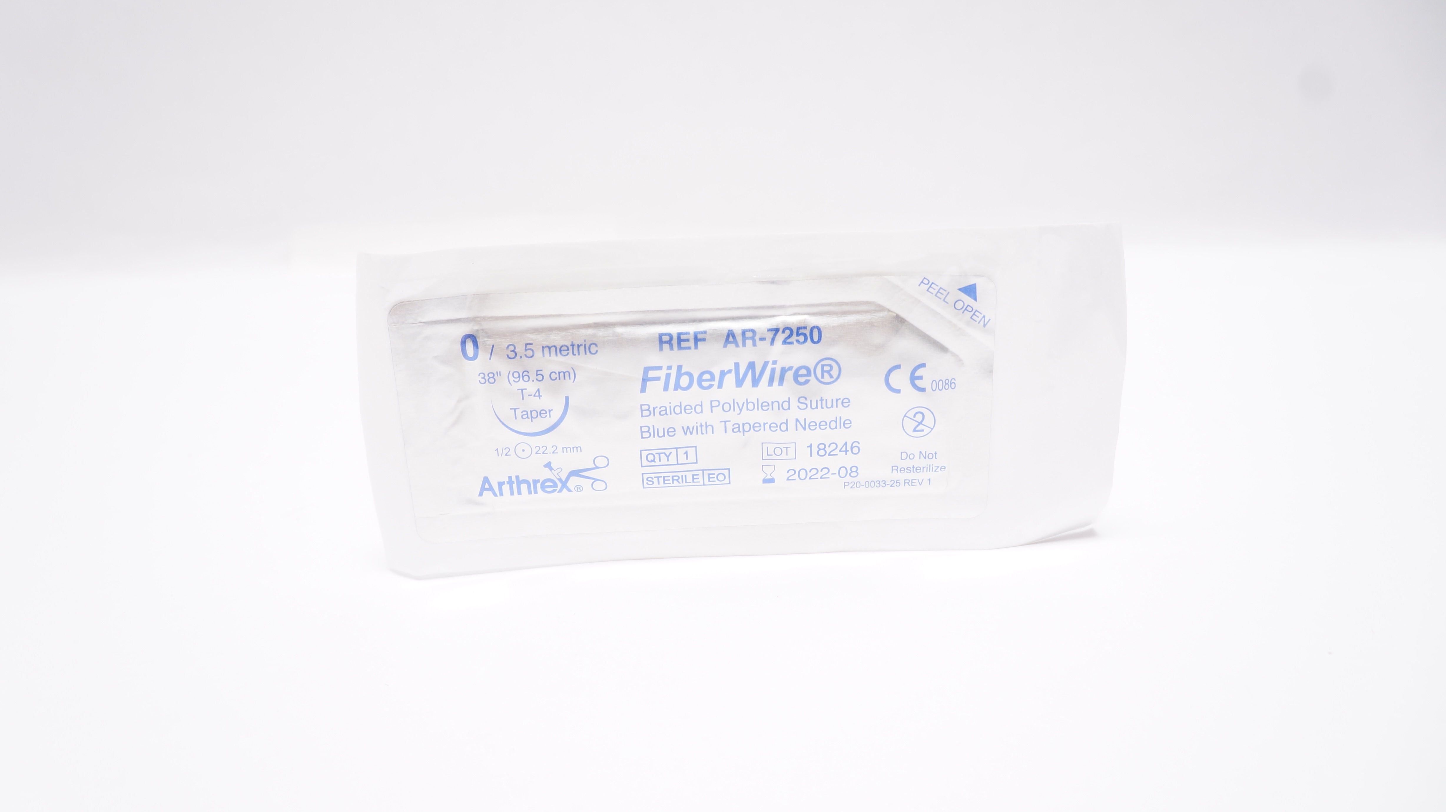 Arthrex AR-7250 0 FiberWire Braided Polyblend Stre T-4Taper 1/2 22.2mm 38inch(x)