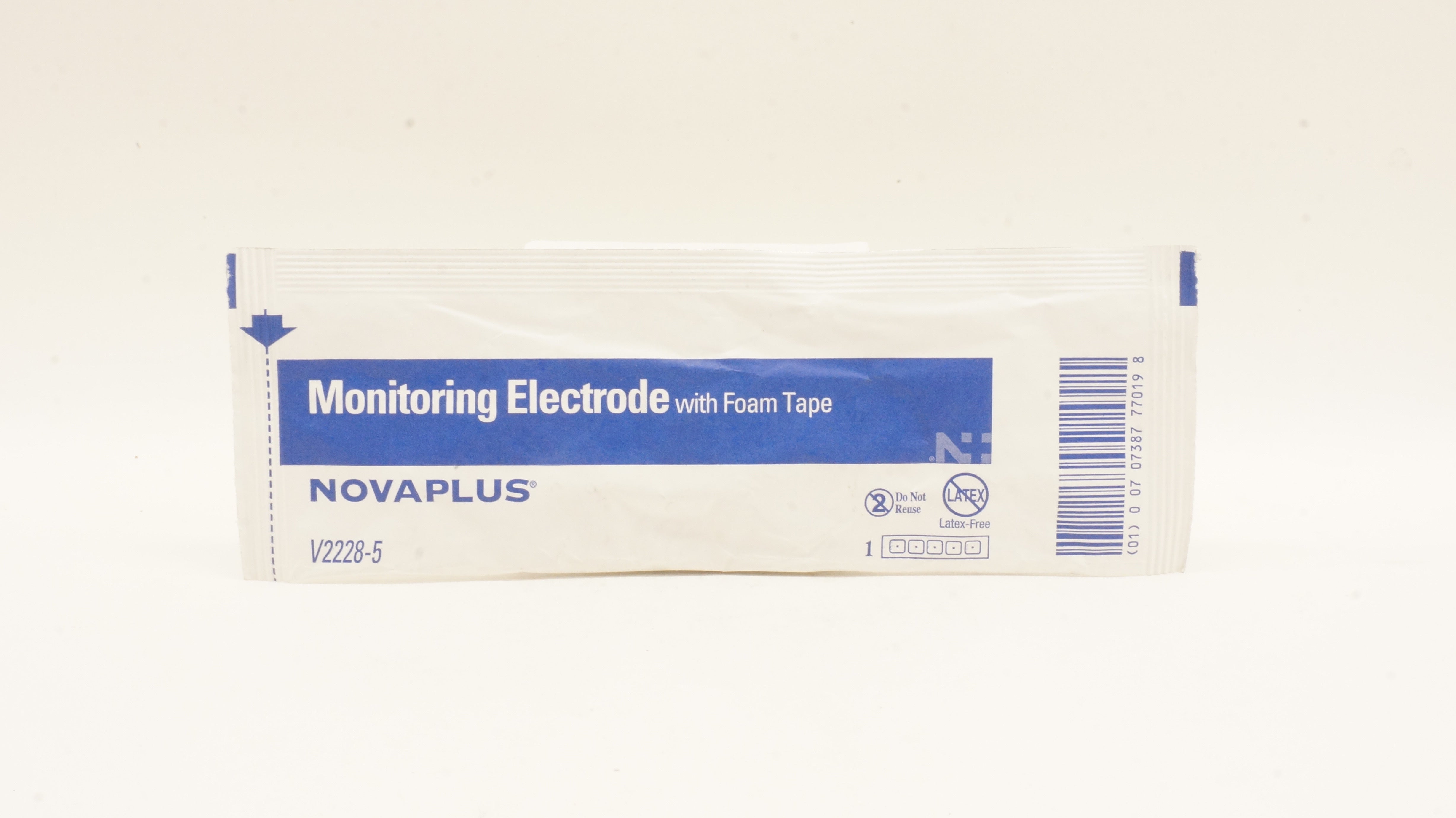 Novaplus V2228-5 Monitoring Electrode with Foam Tape (x)