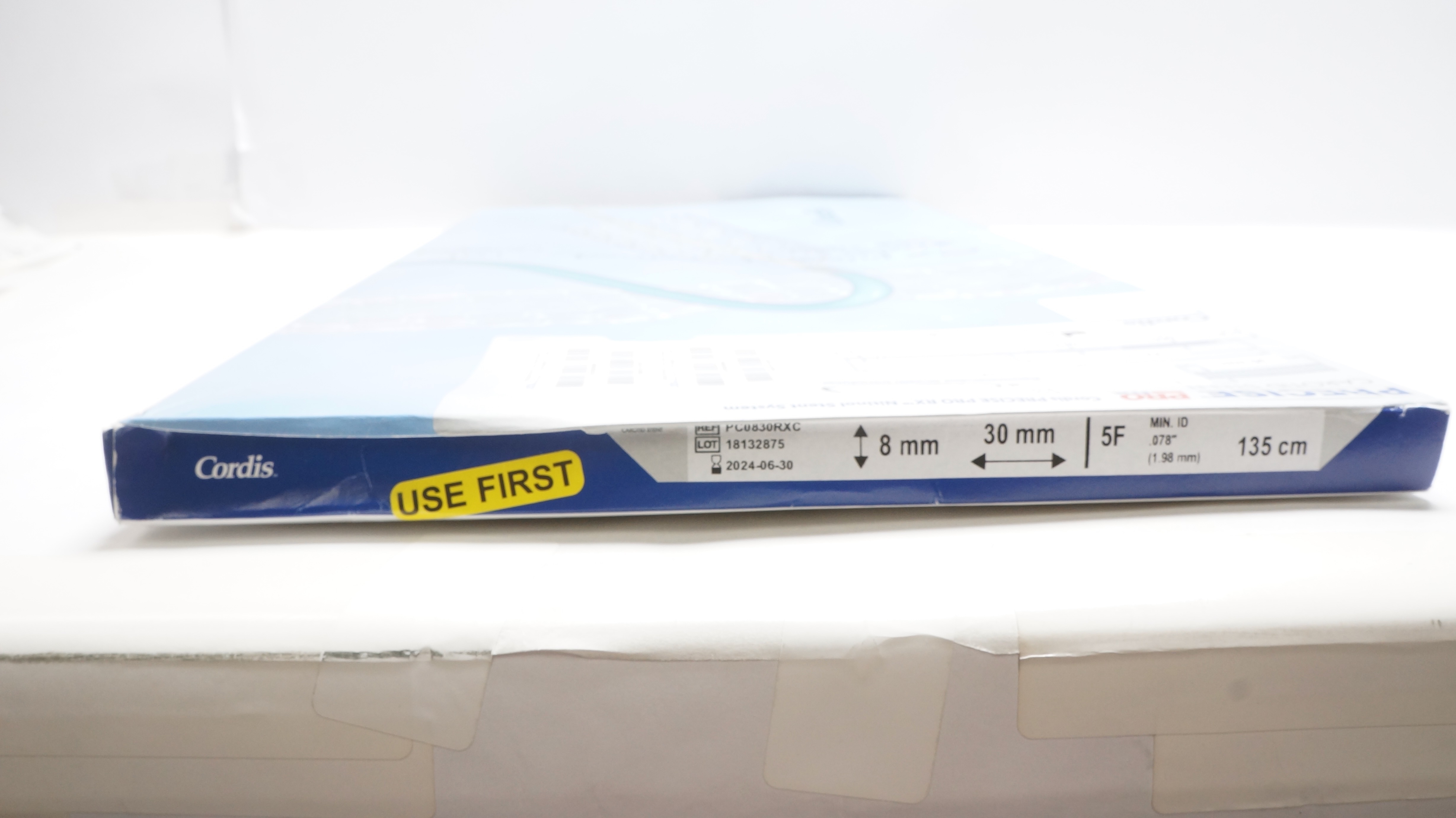 Cordis PC0830RXC PRECISE PRO Rx Nitinol Carotid Stent 5F, 135cm x 30mm x 8mm (x)