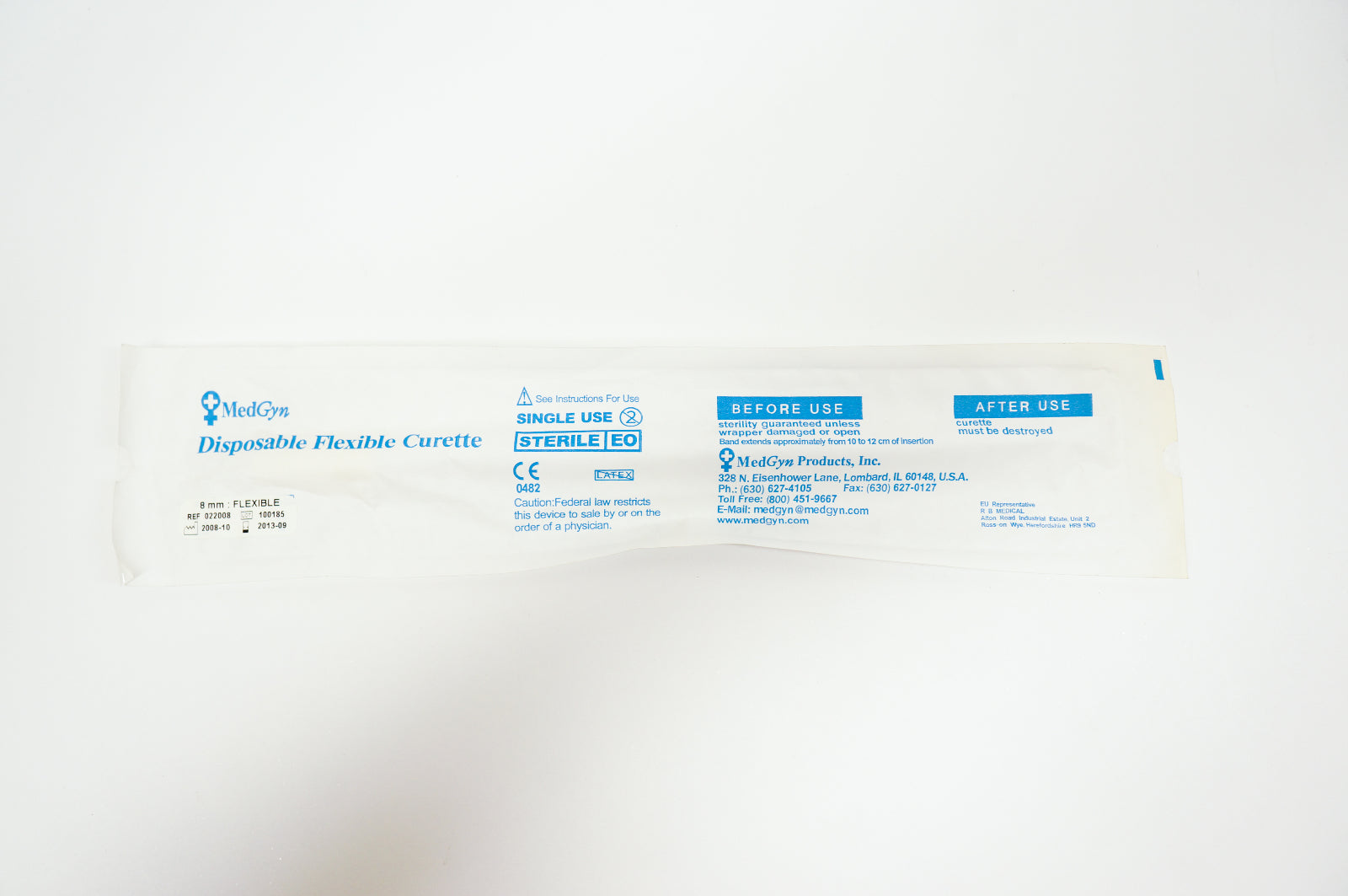 MedGyn 022008 Disposable Flexible Curette 8mm (x)