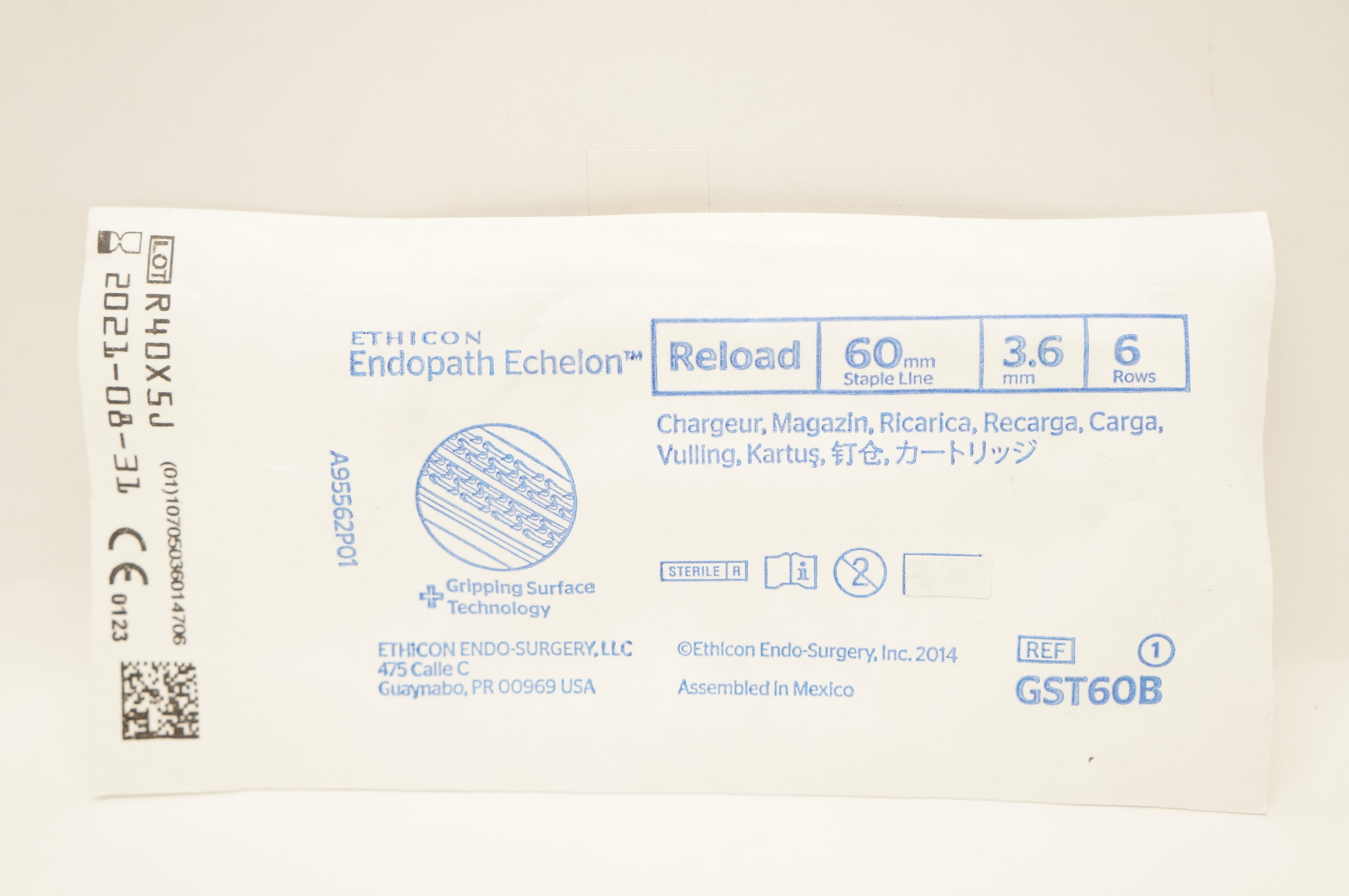Ethicon GST60B Echelon Endopath Reload 60mm x 3.6mm, 6 Rows (x)