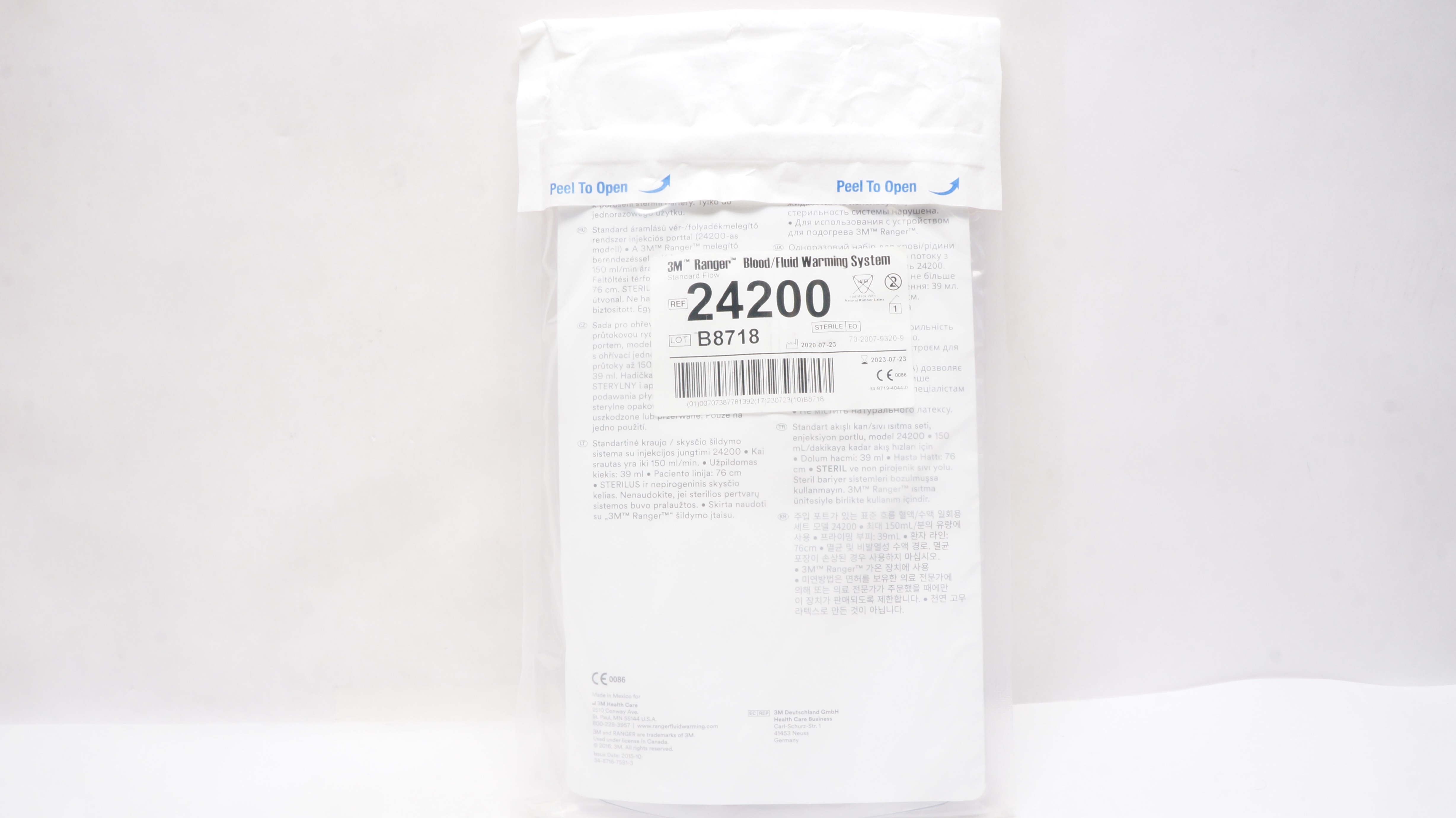 3M 24200 Ranger Standard Flow Blood/Fluid Warming System Sterile