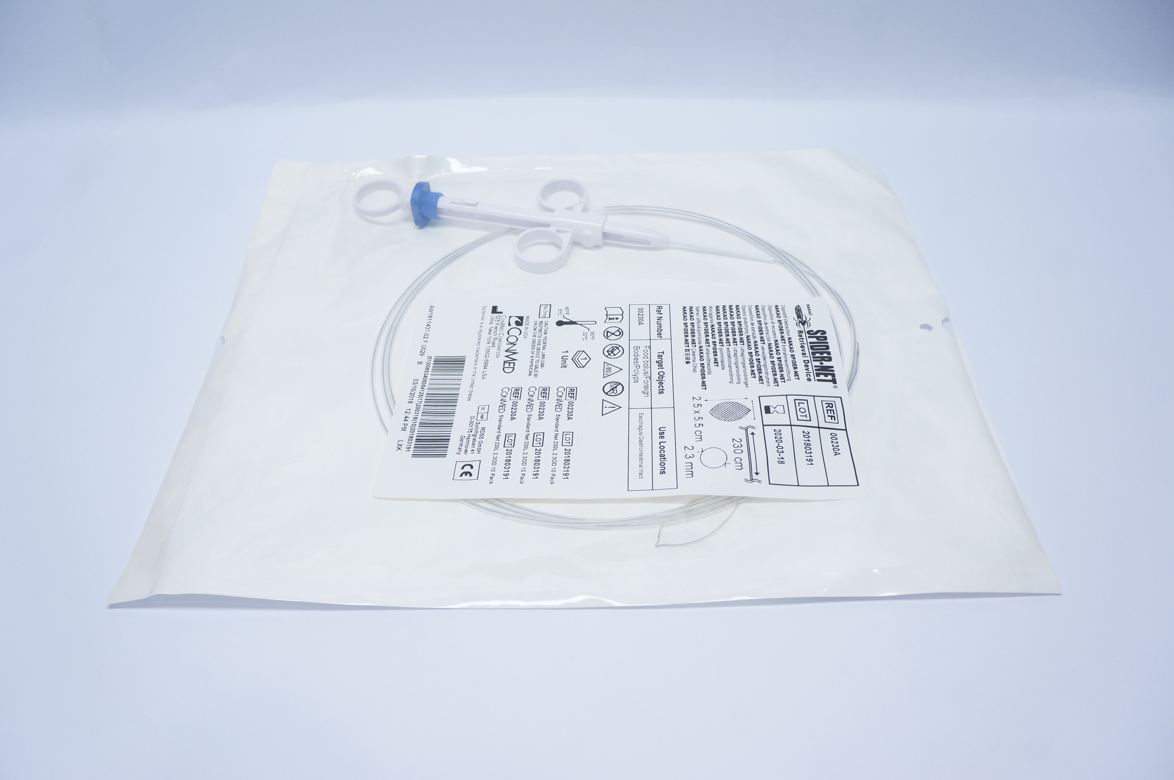 ConMed 00230A SPIDER-NET Retrieval Device 2.3mm x 230cm (x)