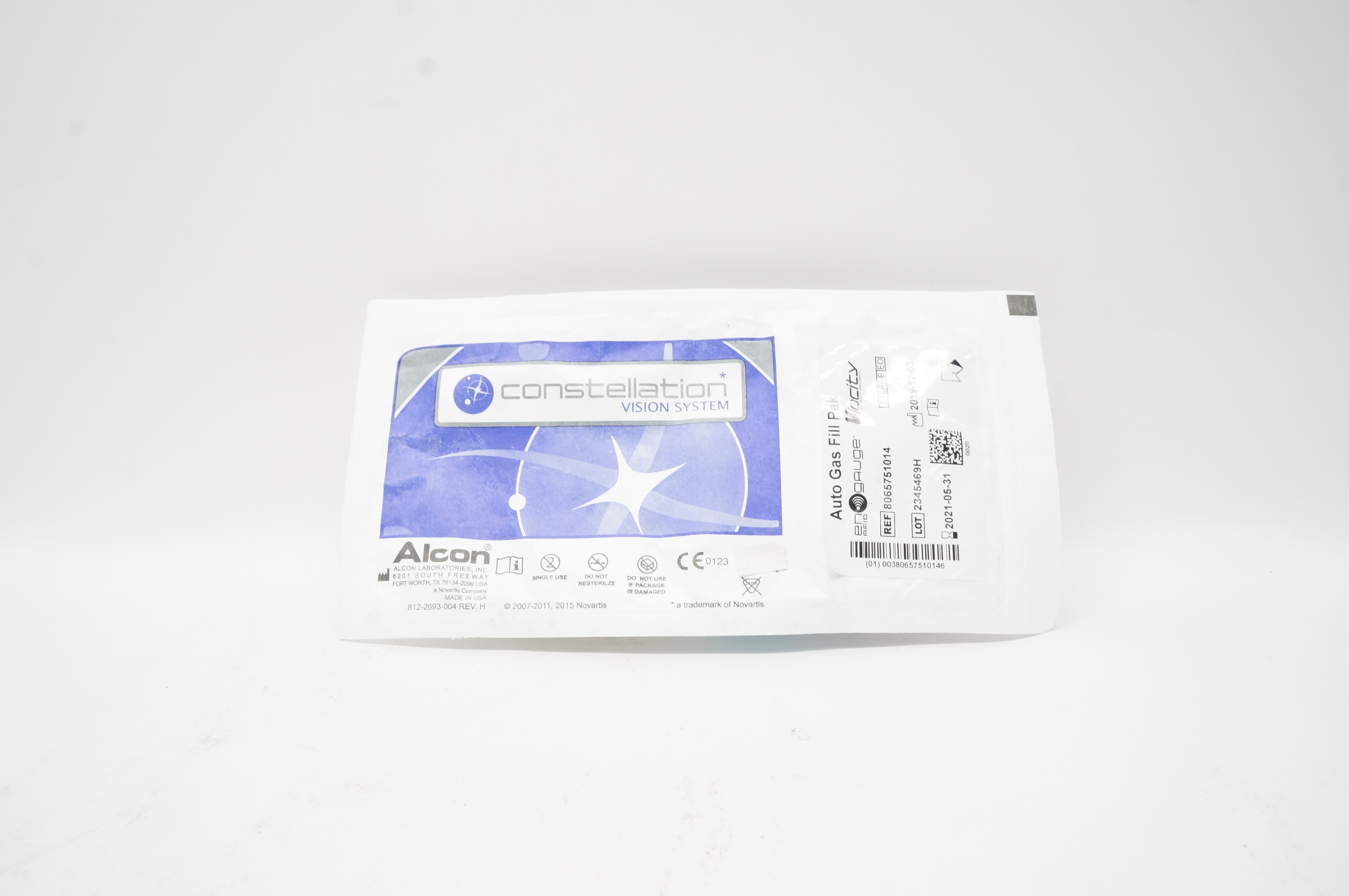 Alcon 8065751014 Constellation Vision System Auto Gas Fill Pak (x)