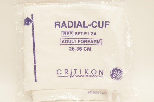 GE Medical SFT-F1-2A Critikon Blood Pressure Cuff Radial-Cuf 26-36cm