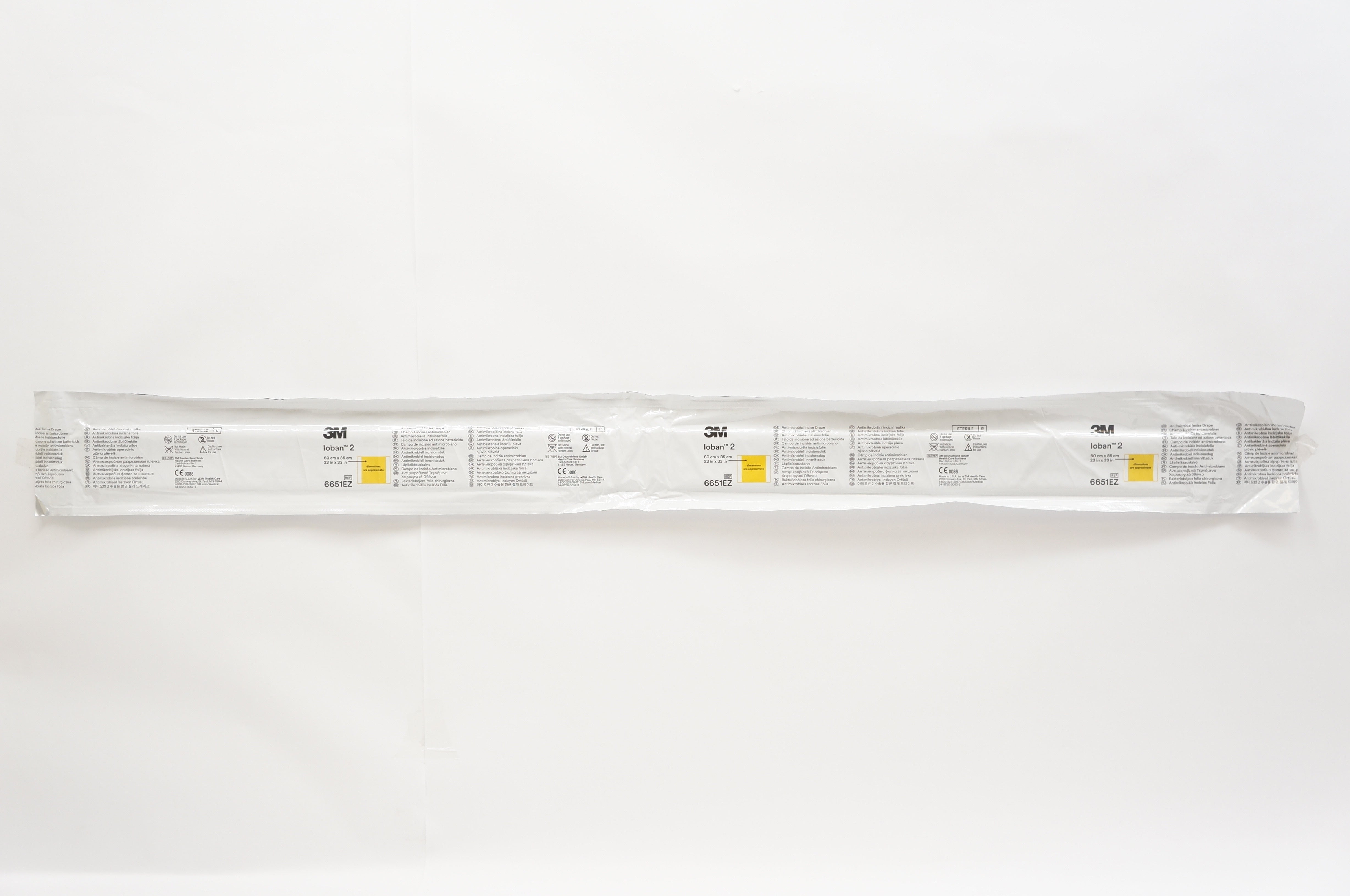 3M 6651EZSB Ioban 2 Antimicrobial Incise Drape 23inch x 33inch