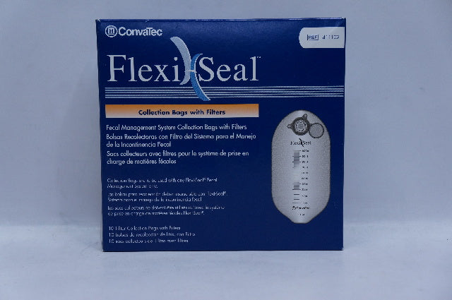 Convatec 411102 Flexi-Seal FMS Collection Bag with Filter; Size: 1 liter