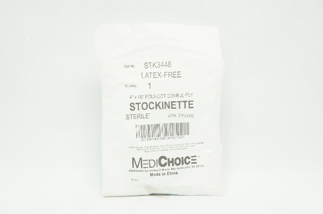 MediChoice STK3448 Stockinette Poly-Cot Double-Ply 4 inch x 48 inch